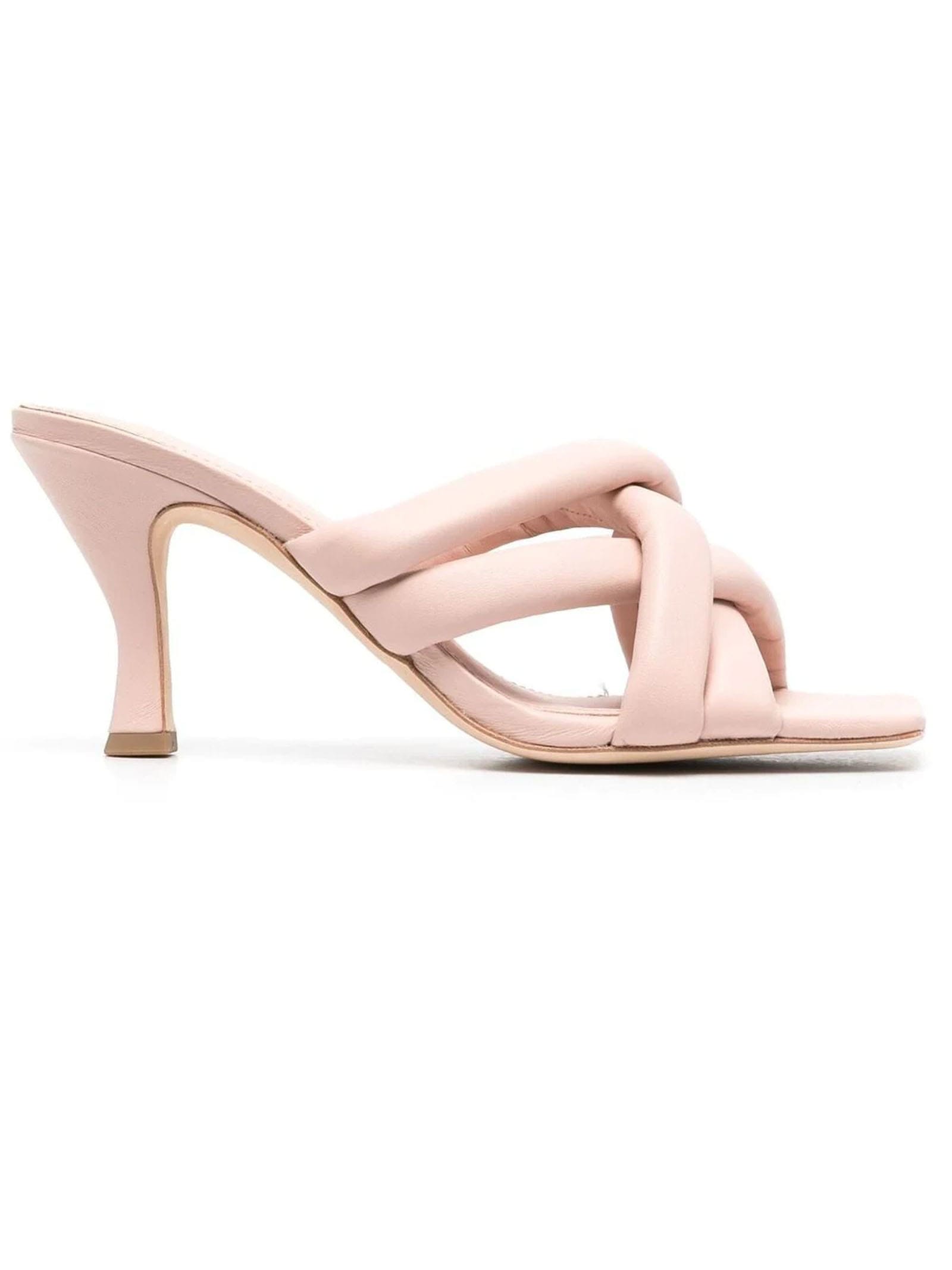 Ash Pink Leather Mina Sandals