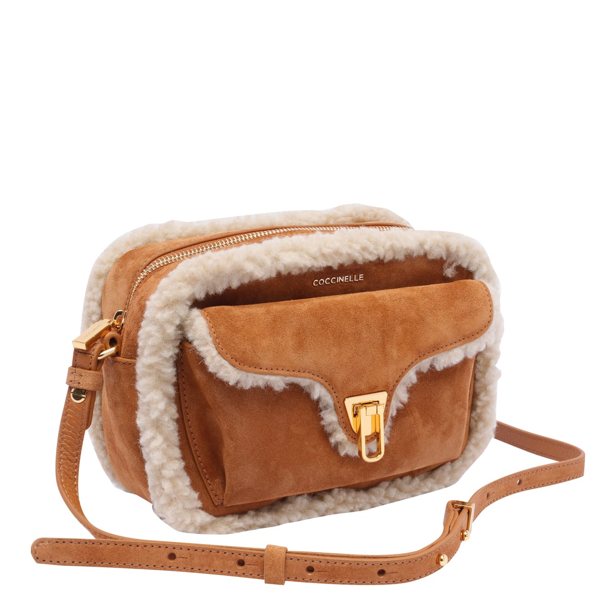 Shop Coccinelle Crossbody Bag In Brown