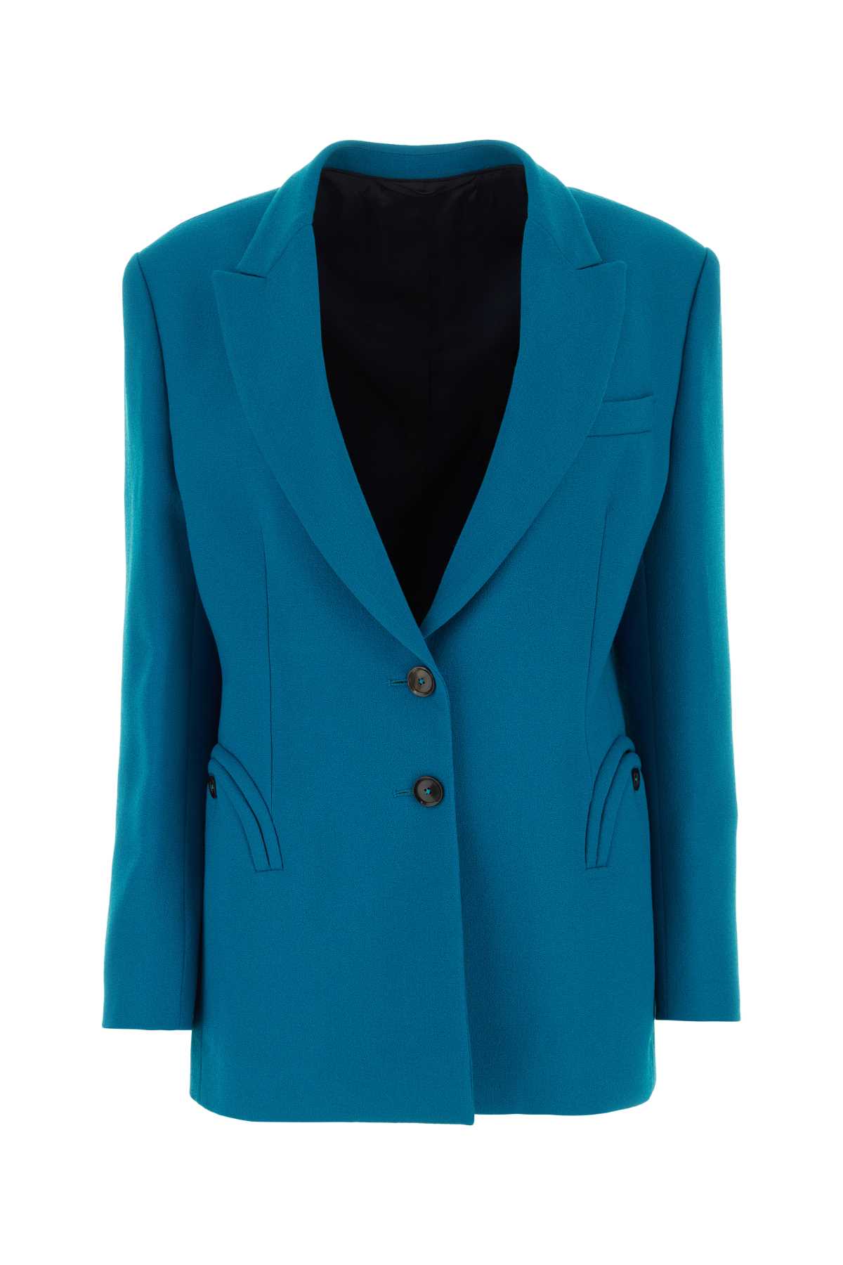 Teal Green Wool Cool 
Easy Blazer