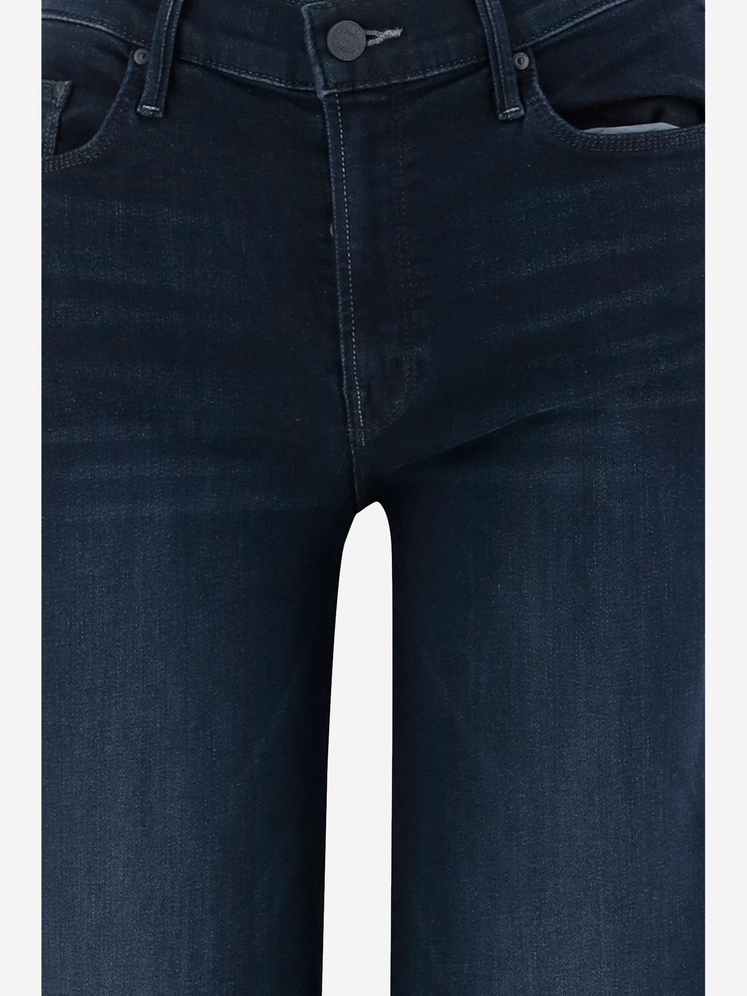 Mother Wide-leg Stretch Cotton Blend Jeans In Blue