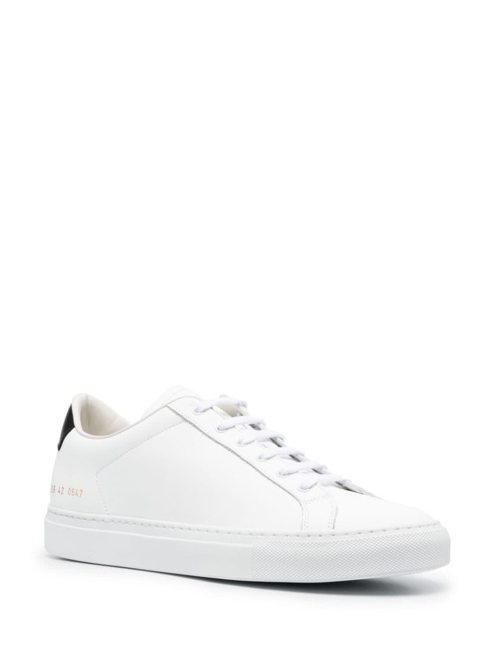 Shop Common Projects Retro Classic Sneaker In White Black