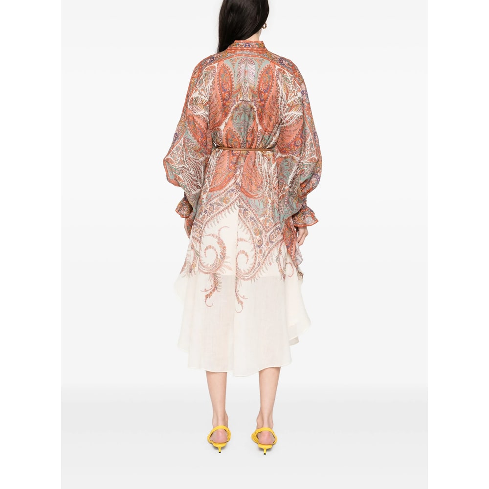 Zimmermann Layered Multicolour Dress With Paisley Patterns