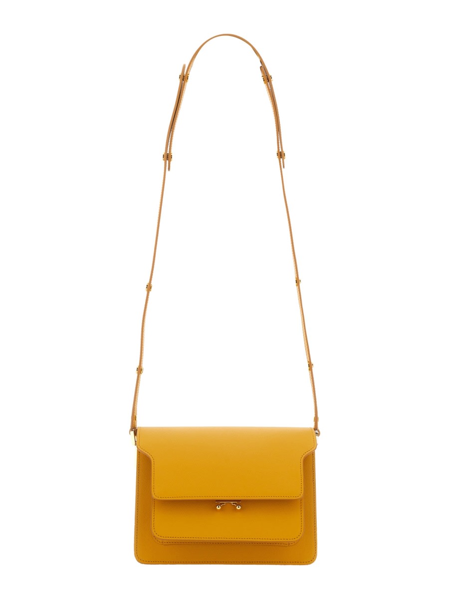 Shop Marni Medium Trunk Bag In Yellow