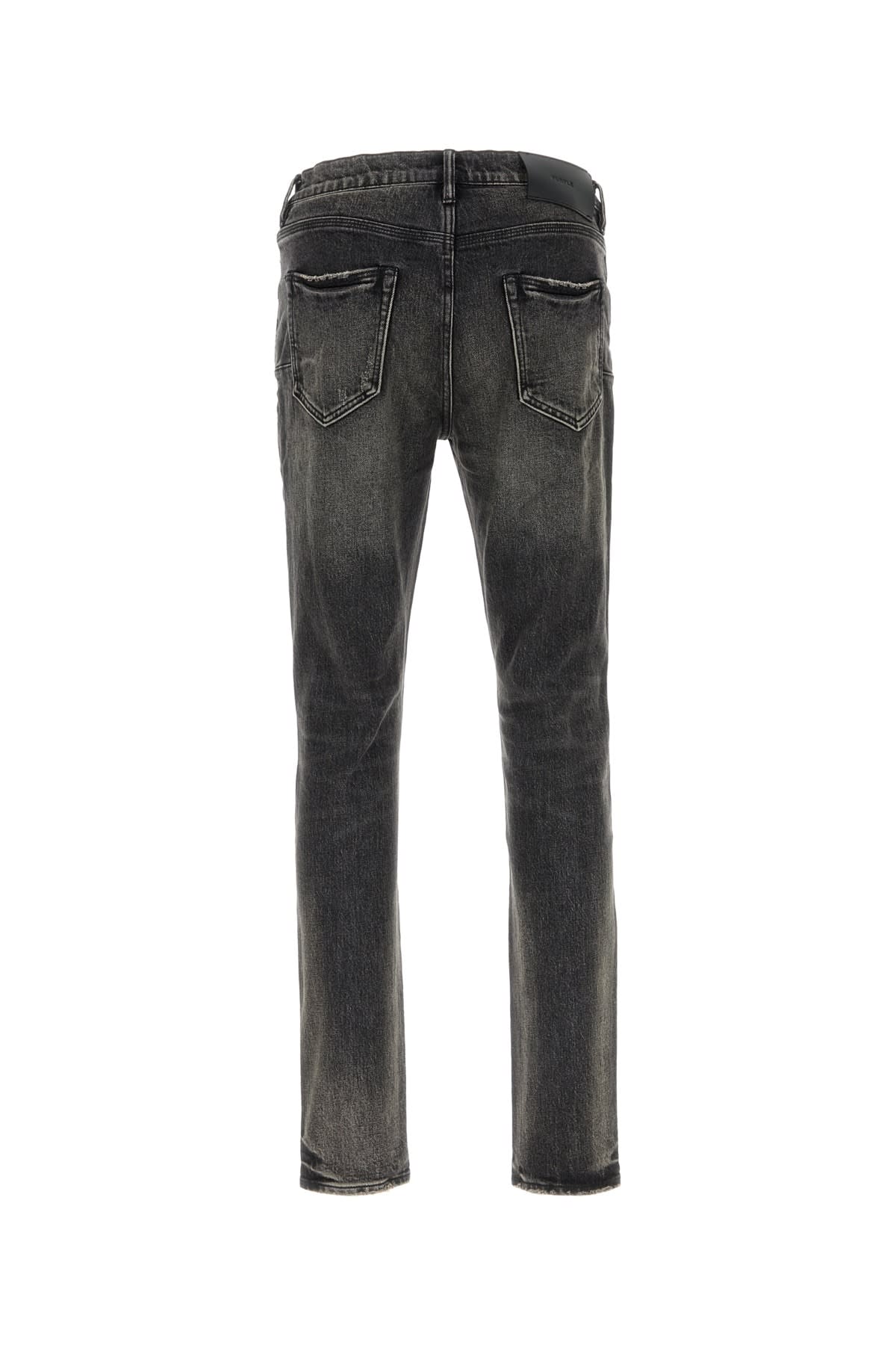 Purple Brand Black Stretch Denim Jeans In Black