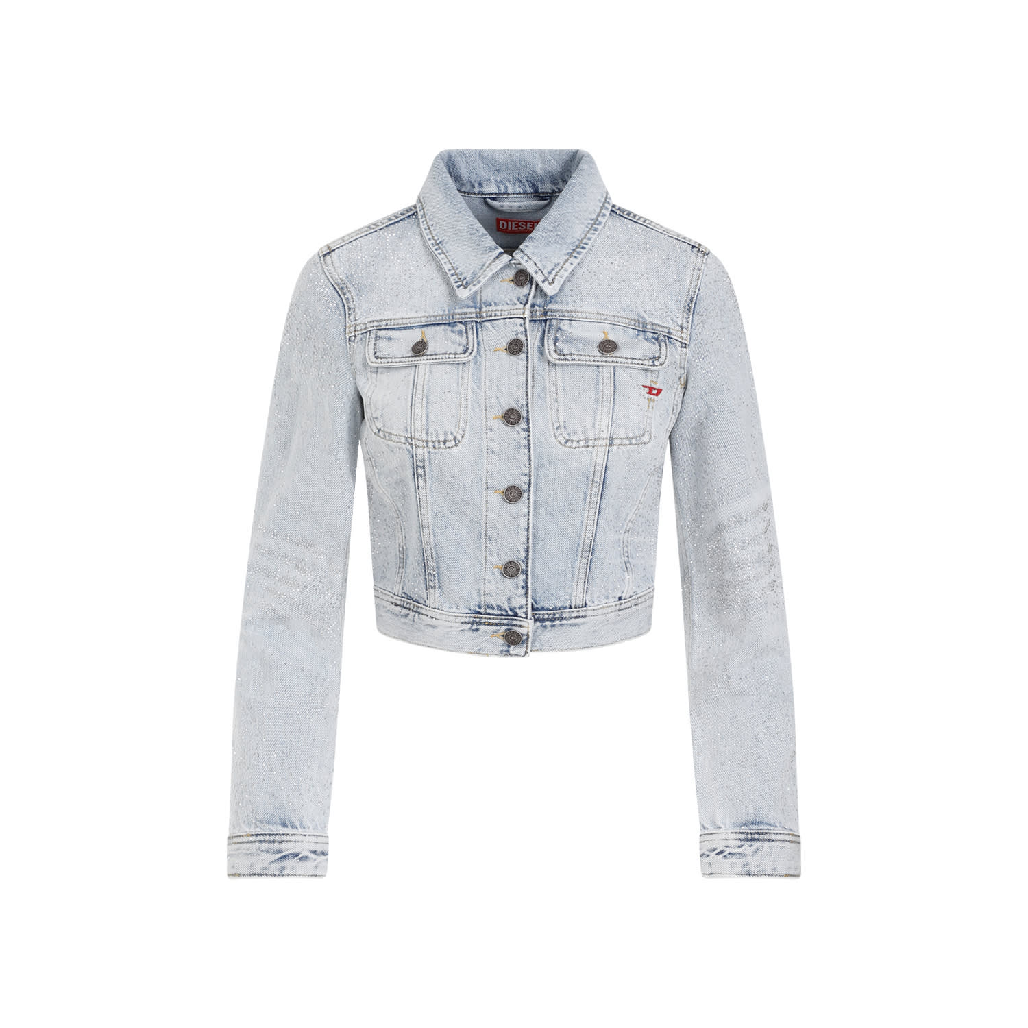 Shop Diesel De-slimmy Jacket In Denim