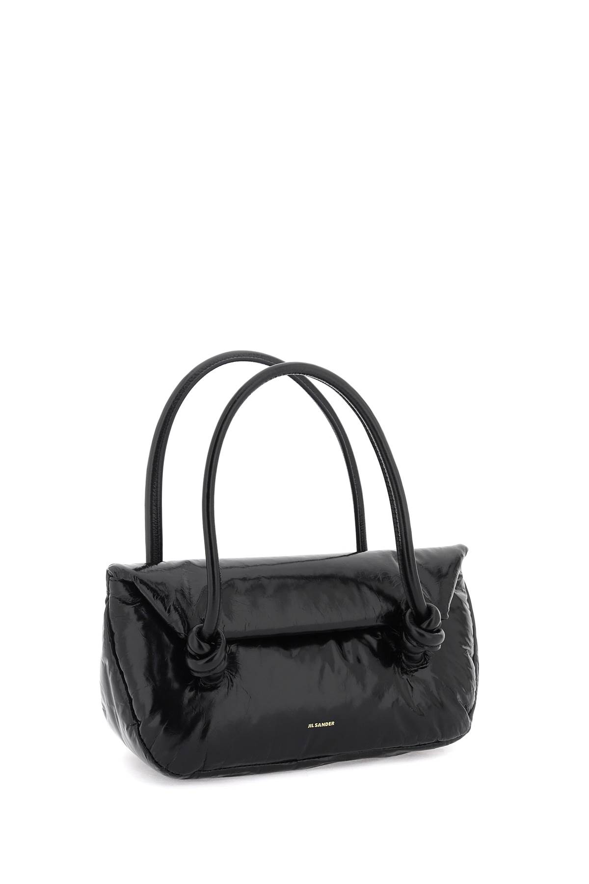 Jil Sander Black Leather Bag In 1
