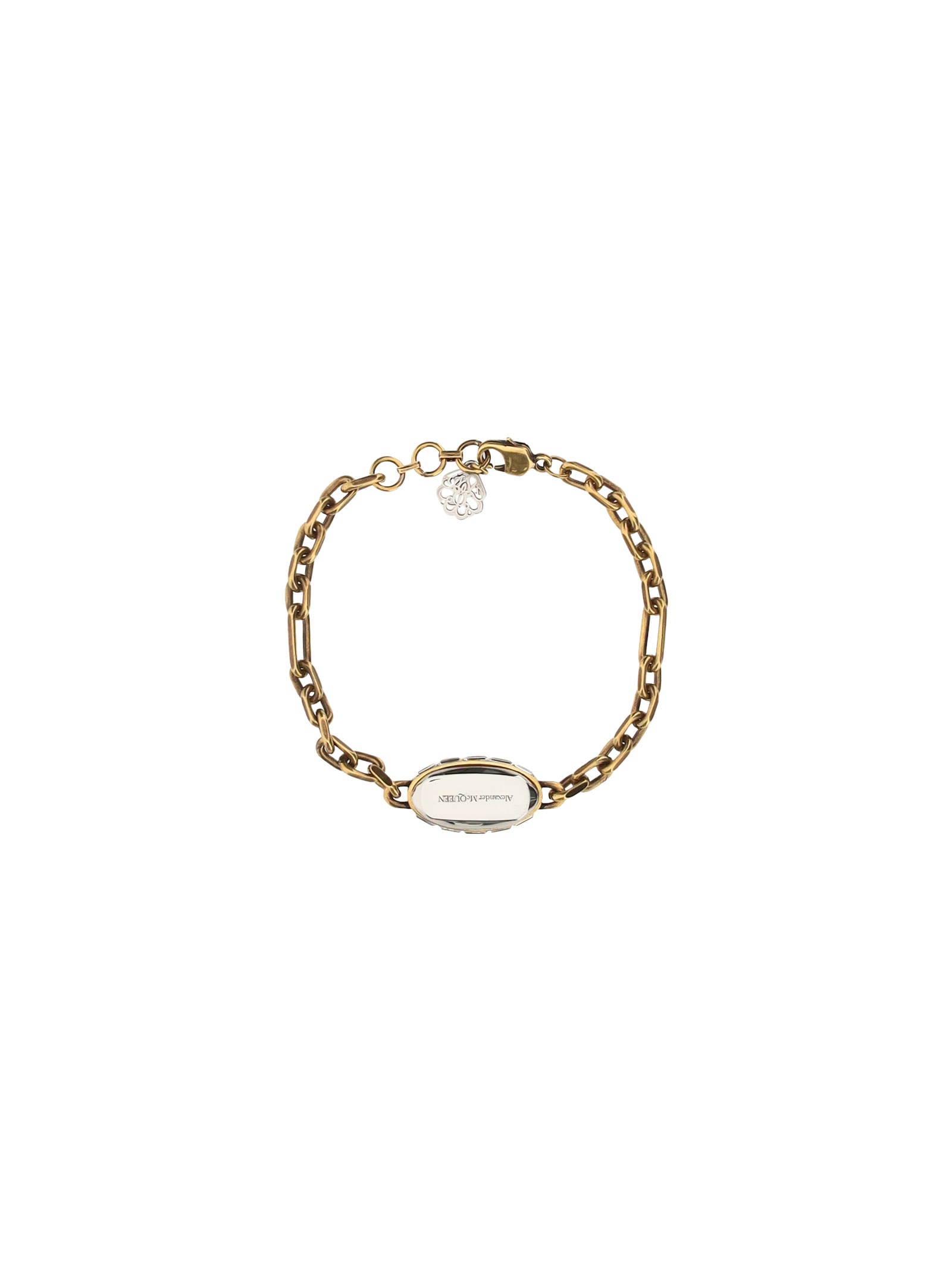 Shop Alexander Mcqueen Bracelet In Golden