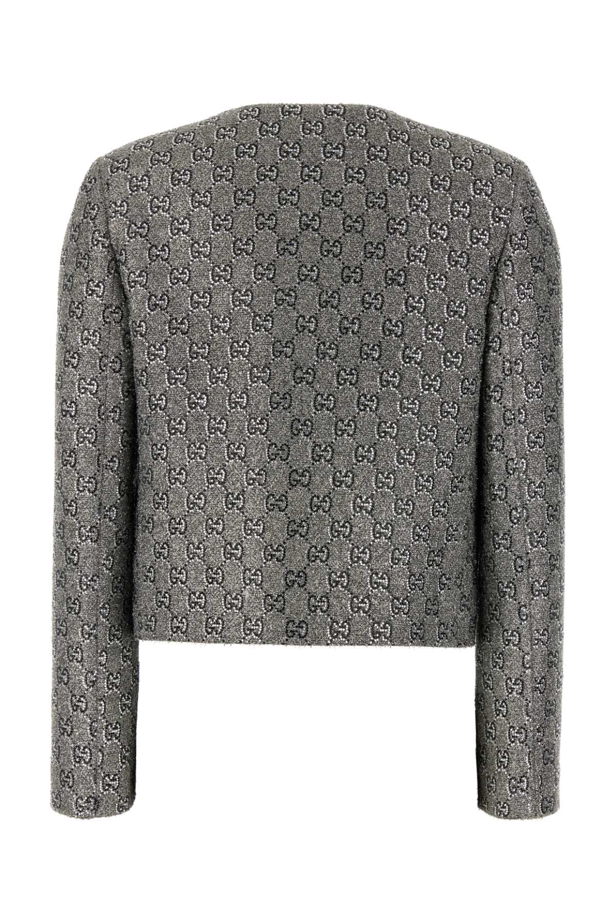 Gucci Gg Jacket Blazer And Suits Gray In Gray