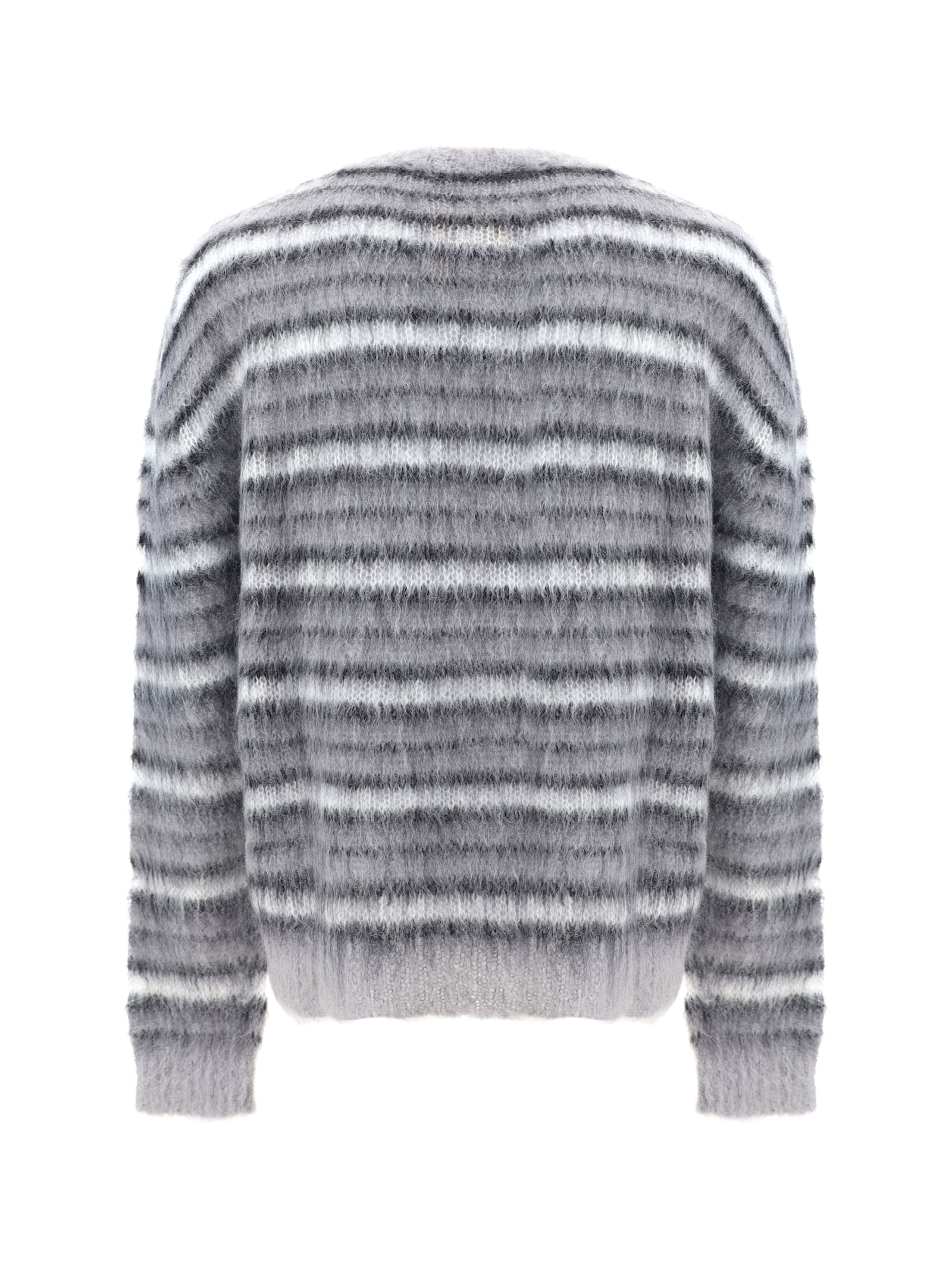 Shop Marni Sweater In Antique Silver