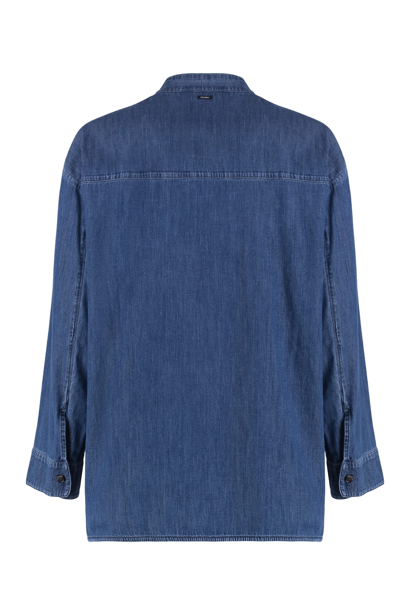 S Max Mara Max Mara's Denim Shirt In Blue