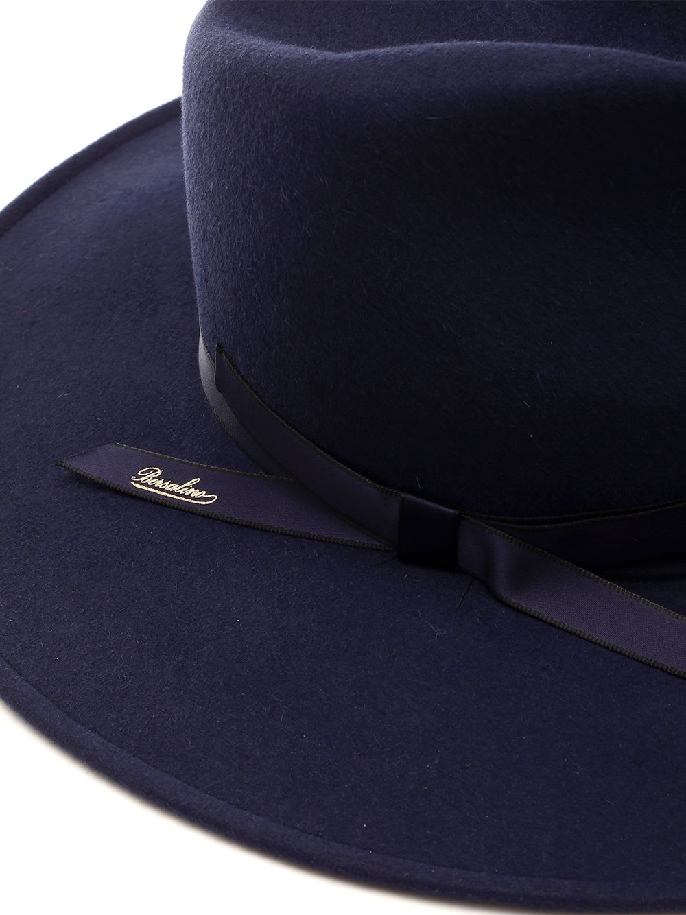 Shop Borsalino Sophie Wide Brim Fedora Hat In Blue