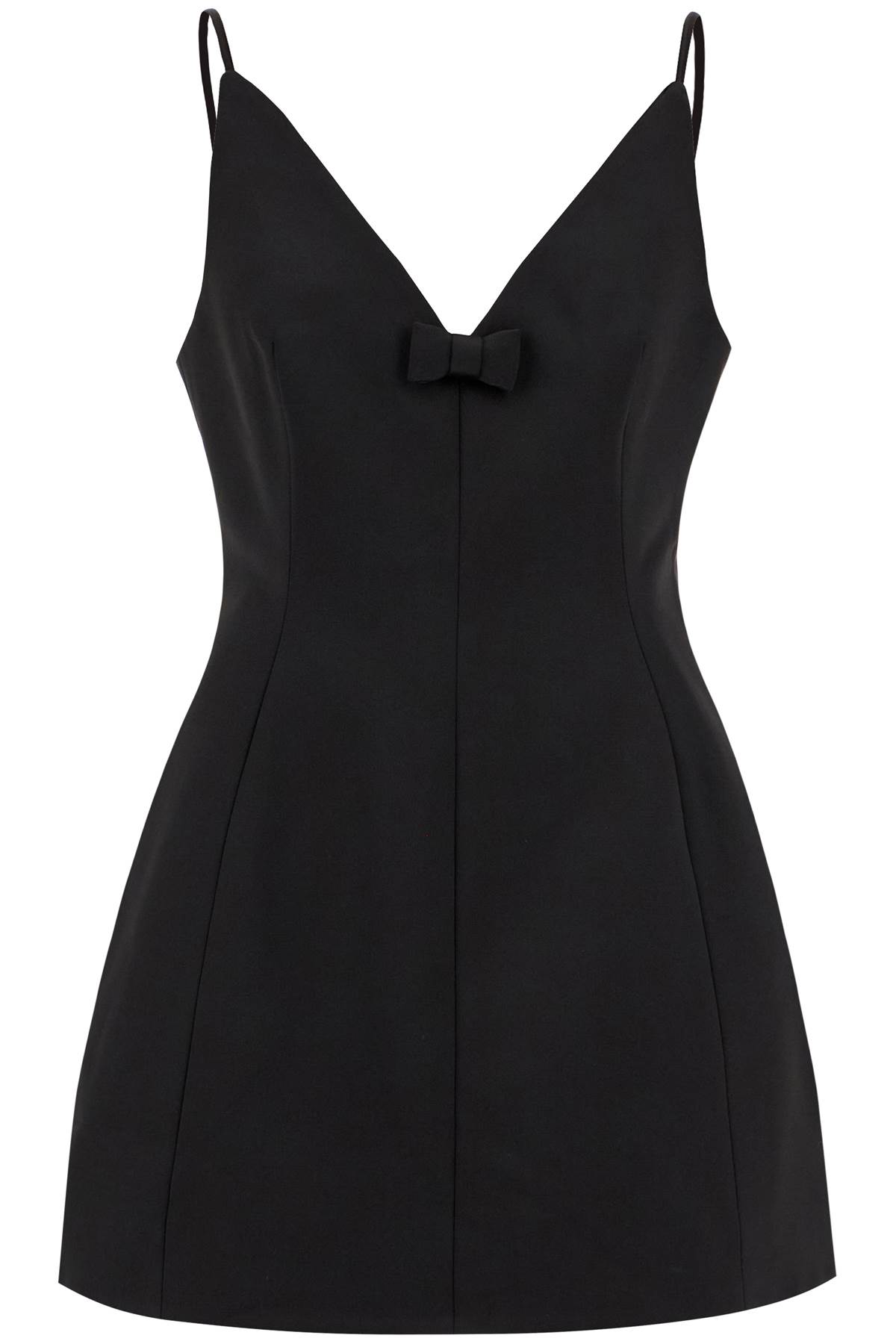 Shop Marc Jacobs Mini Abito The Satin Bow Dress In Black (black)