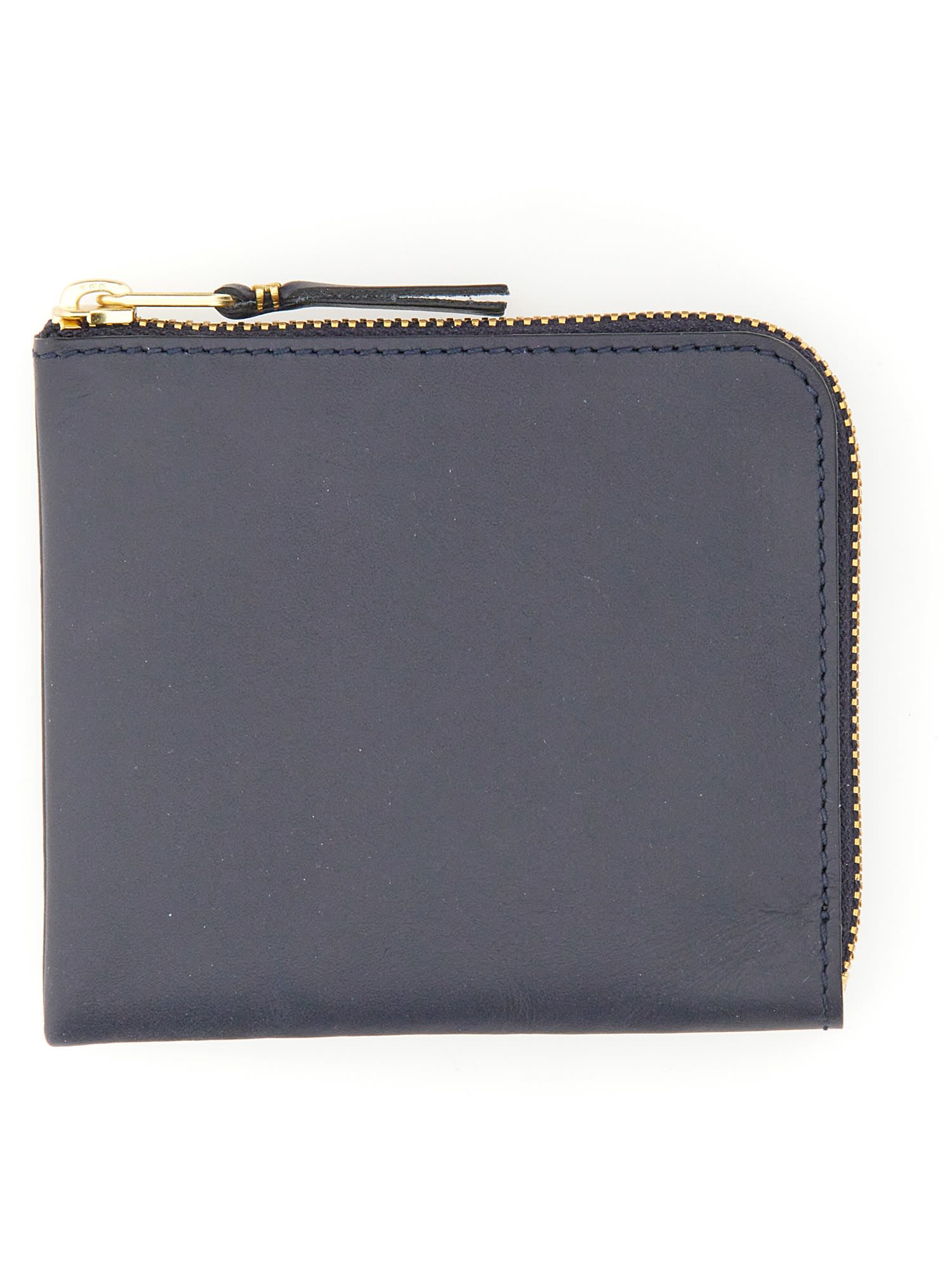 Shop Comme Des Garçons Leather Wallet In Blue