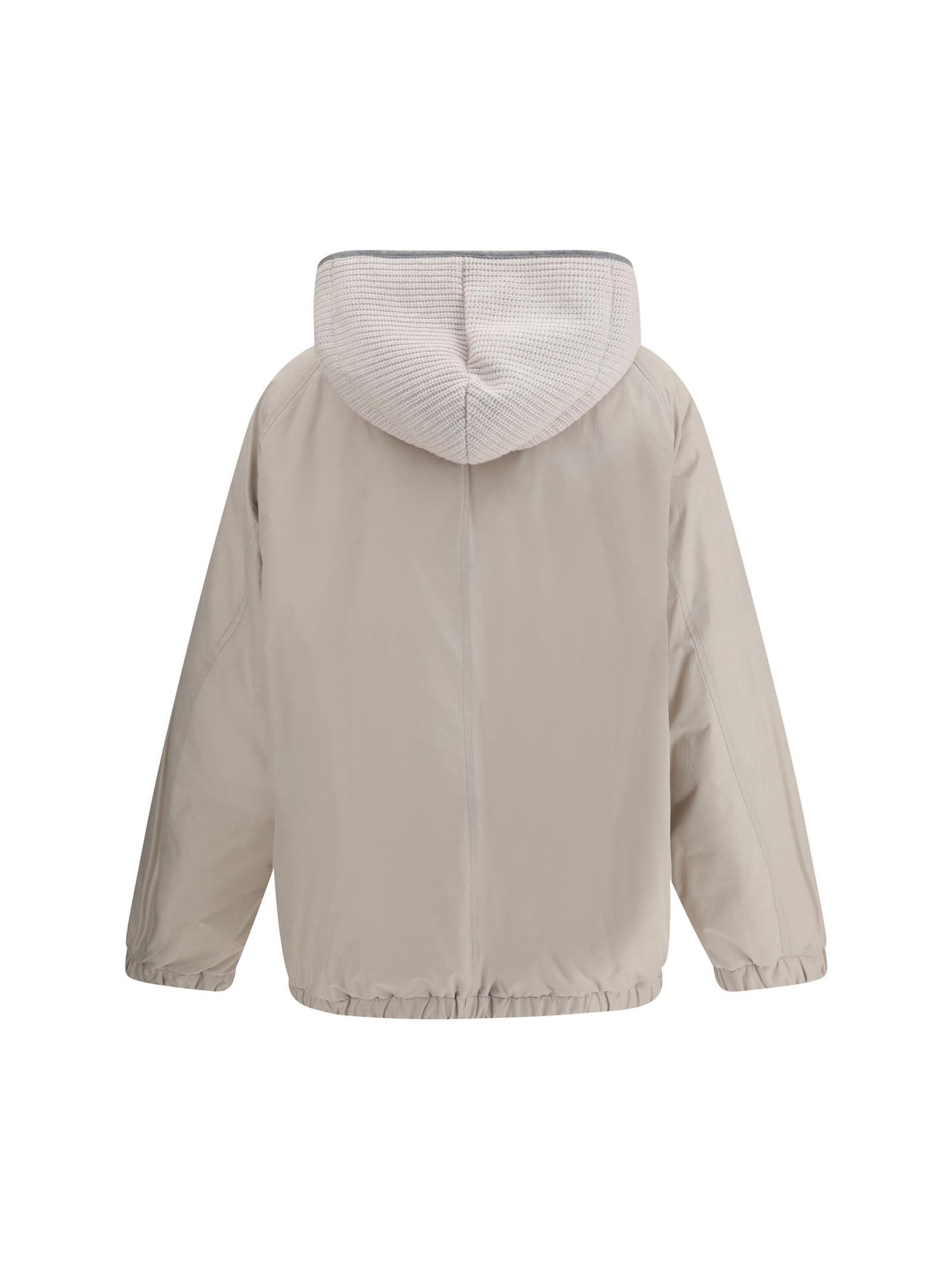 Brunello Cucinelli Padded Down Jacket In Neutral