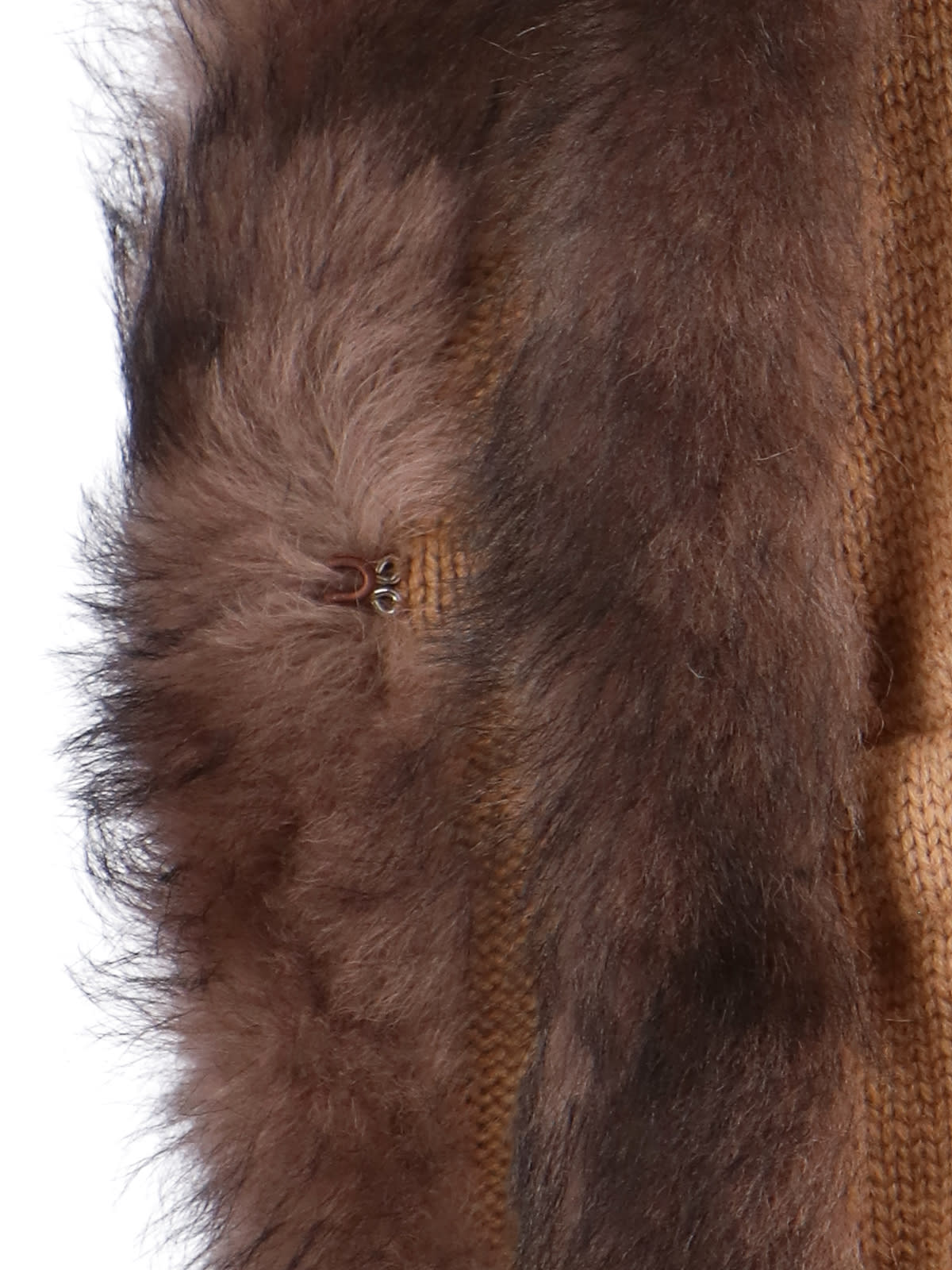 Valentino Cashmere And Shearling Jacket In Brown