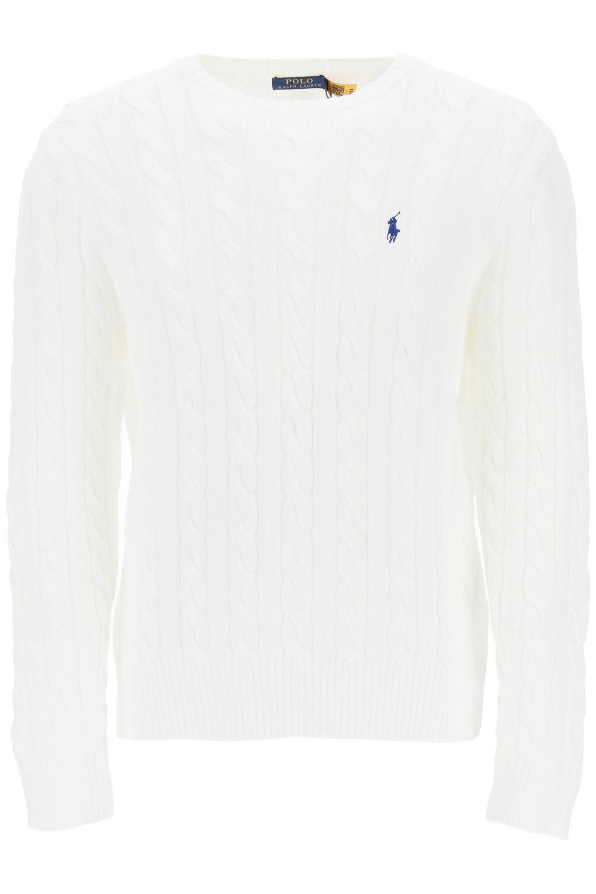 Shop Polo Ralph Lauren Cotton-knit Sweater In White (white)