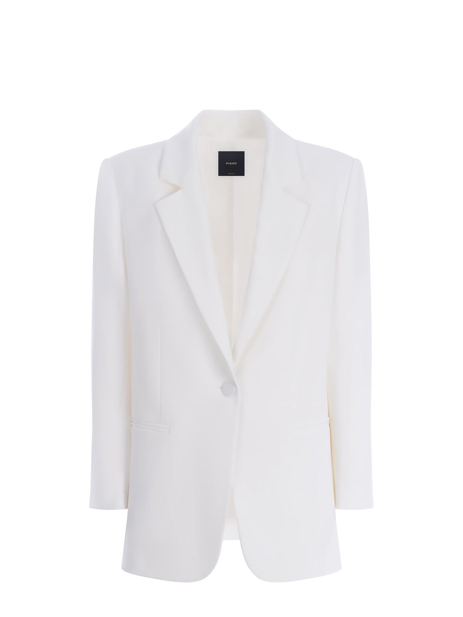 Shop Pinko Blazer  Esagerata Made Of Stretch Crêpe In White