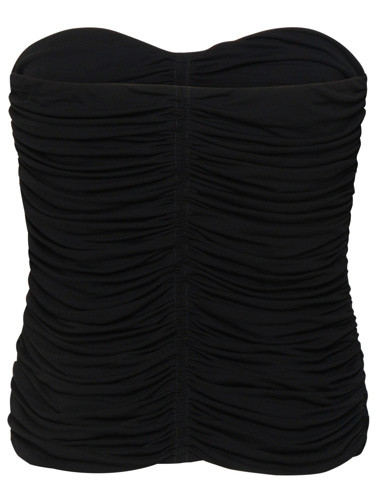 Shop Saint Laurent Top In Black