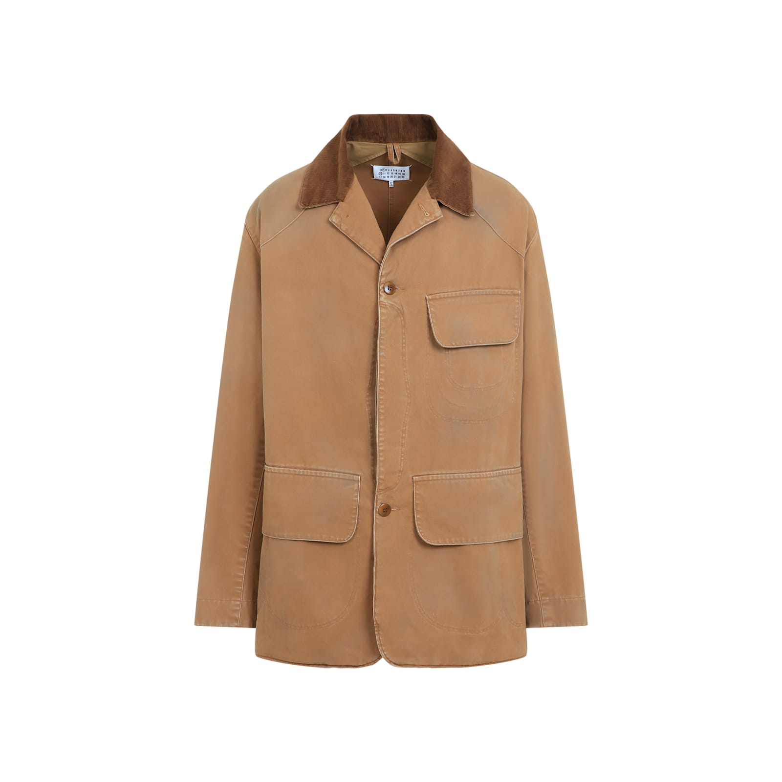 Shop Maison Margiela Sportsjacket In Ochre