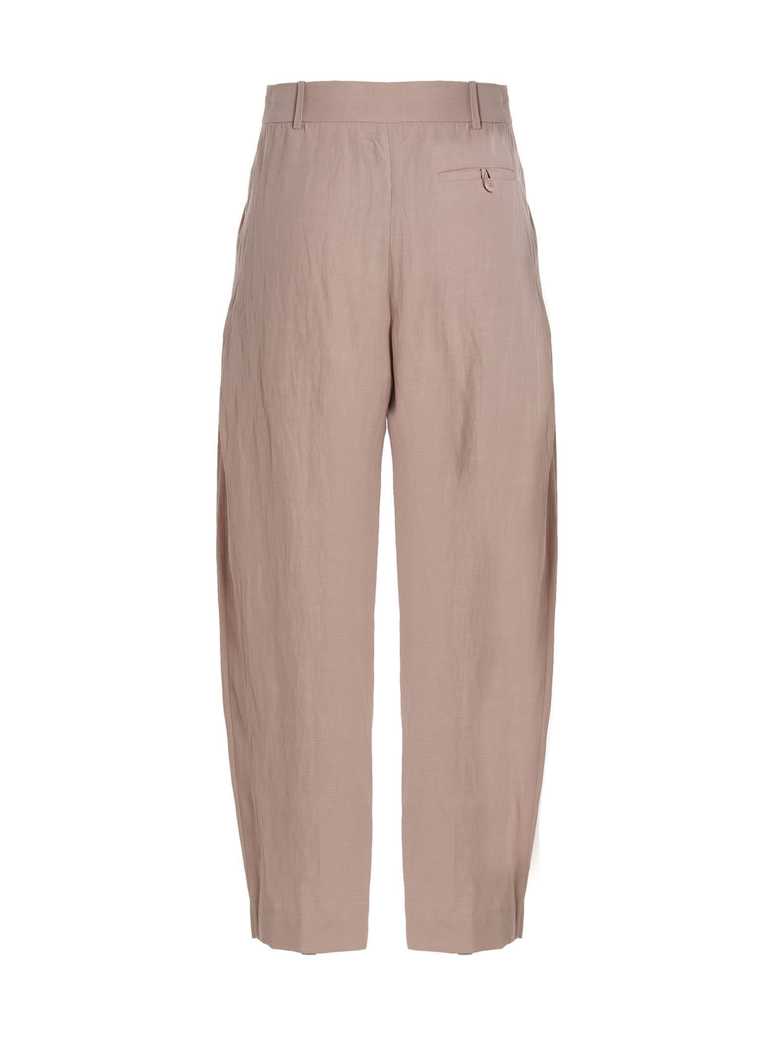 Shop Stella Mccartney Pants With Front Pleats