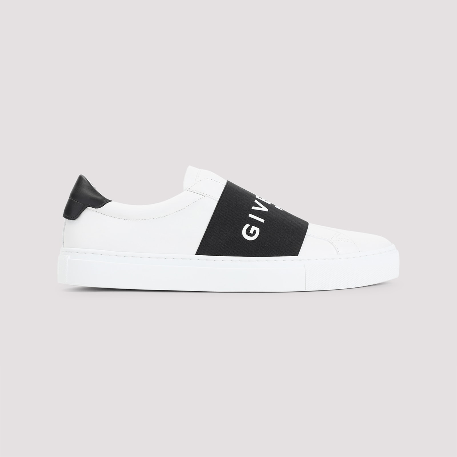 Givenchy Urban Street Sneakers In Leather With Elastic Band In White