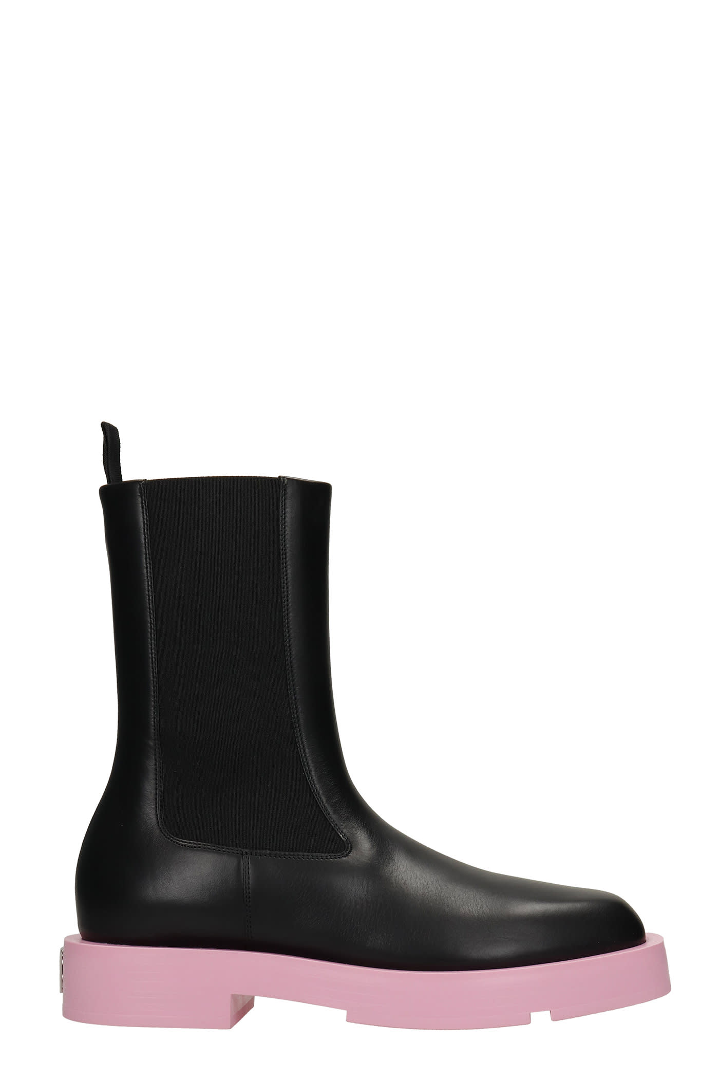 Givenchy Squared Combat Boots In Black Leather