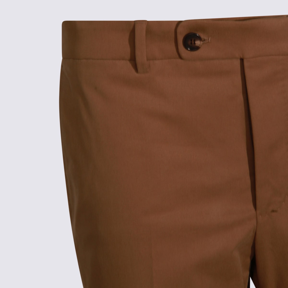 Incotex Relaxed Trousers With Front Pleats And Pockets In Brown