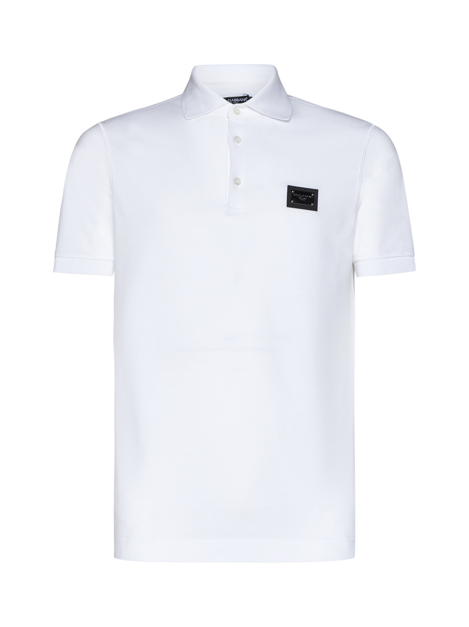 Shop Dolce & Gabbana Polo Shirt In White