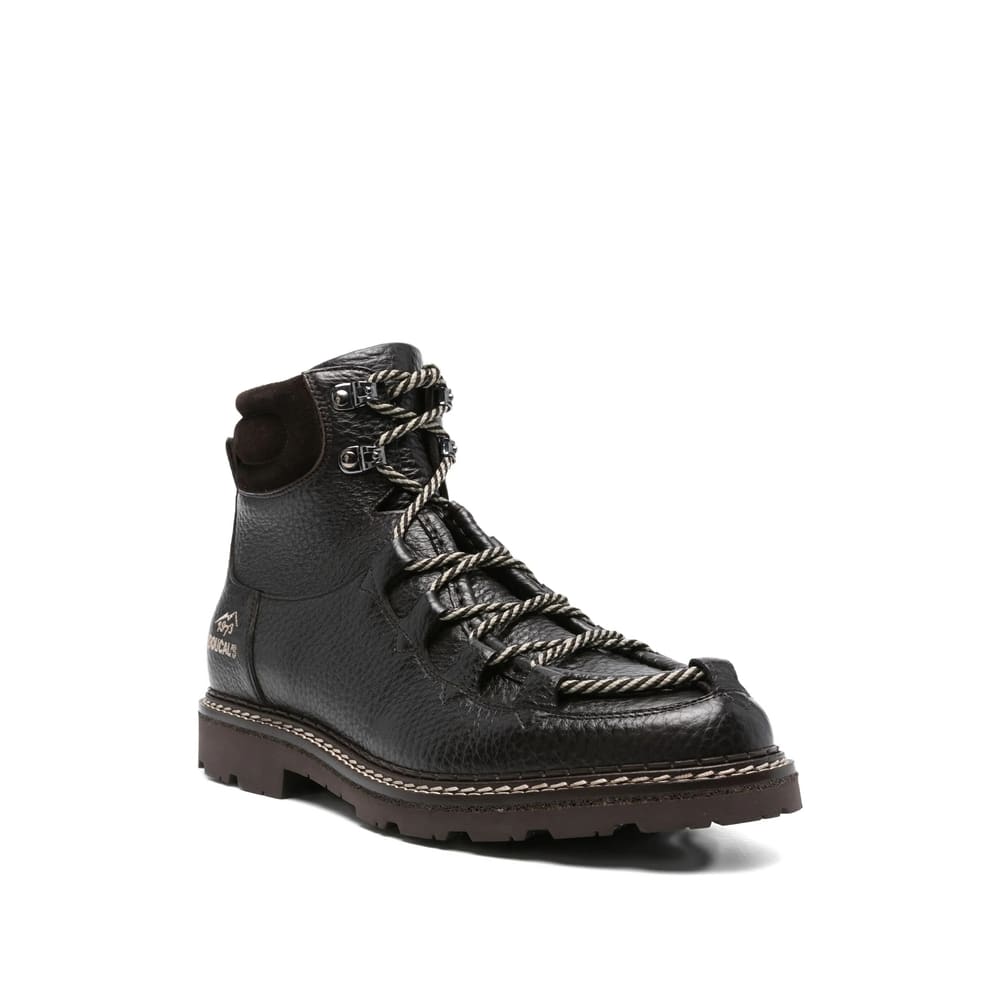 Doucal's Lace-up Leather Boots In Multi