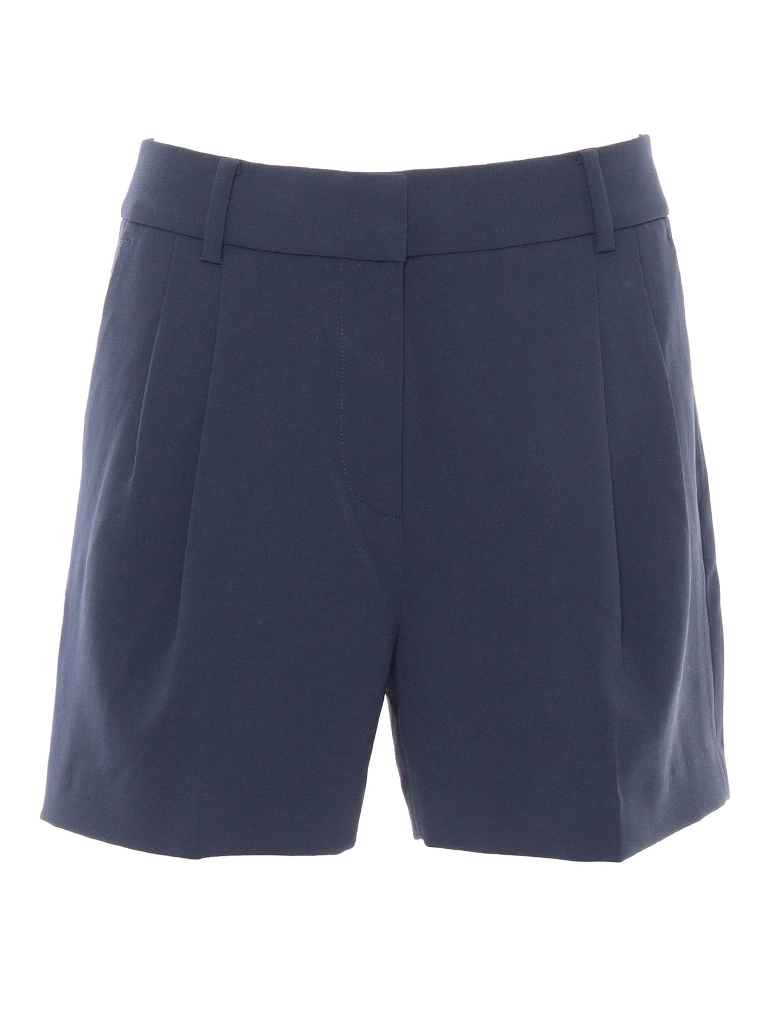 Shop Michael Kors Pleated Short In Blue