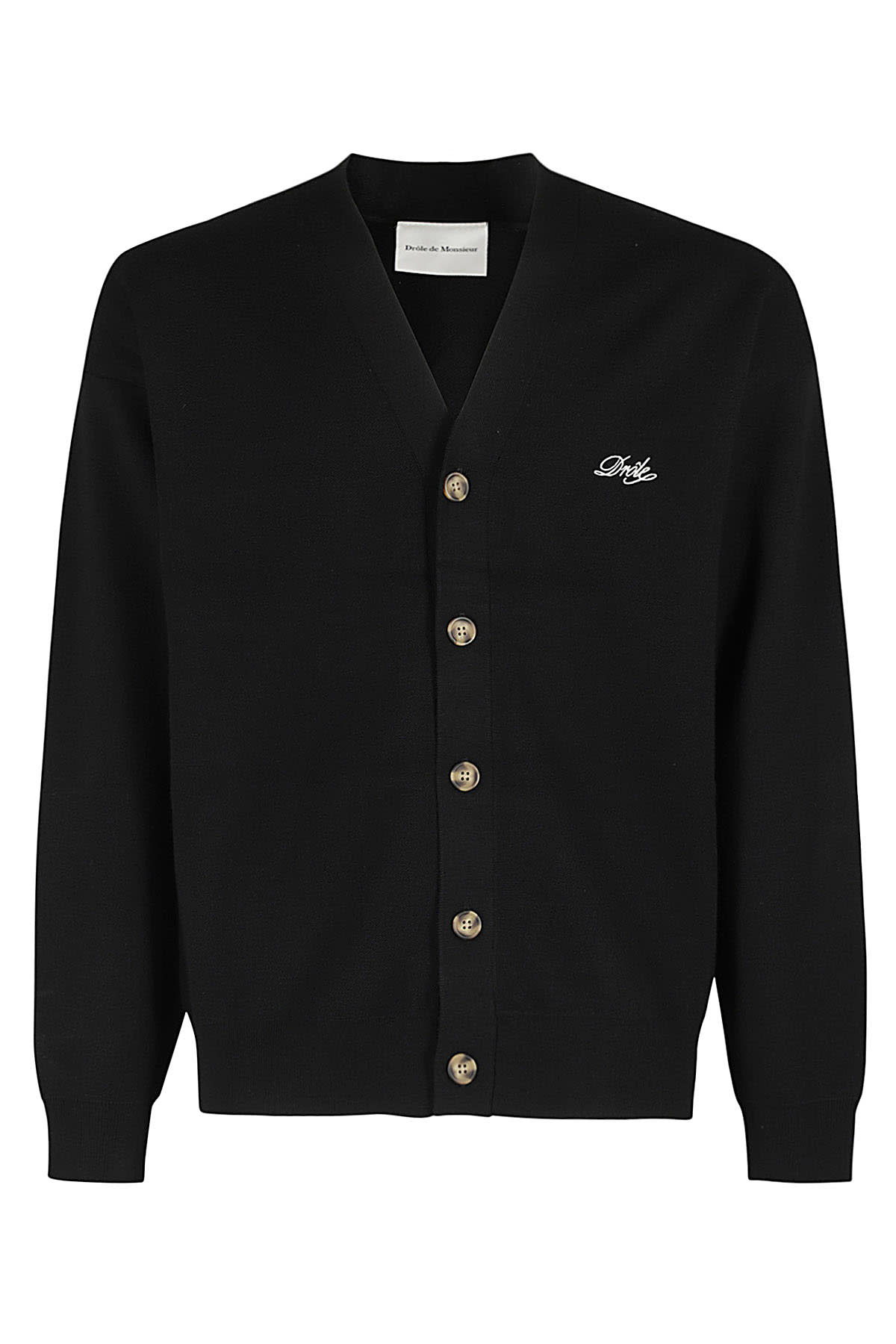 Shop Drôle De Monsieur Le Cardigan Drole In Bl Black