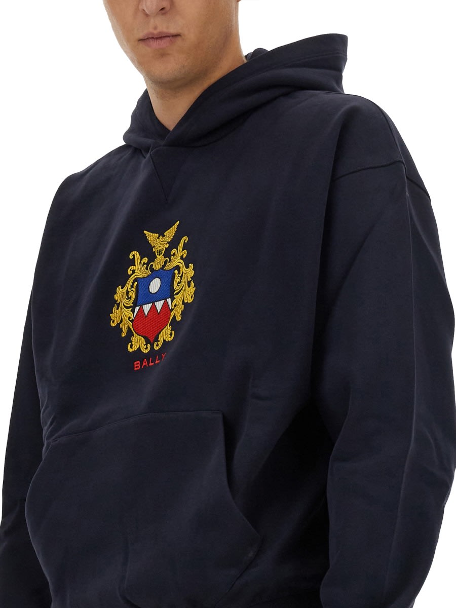 Shop Bally Hoodie In Blue