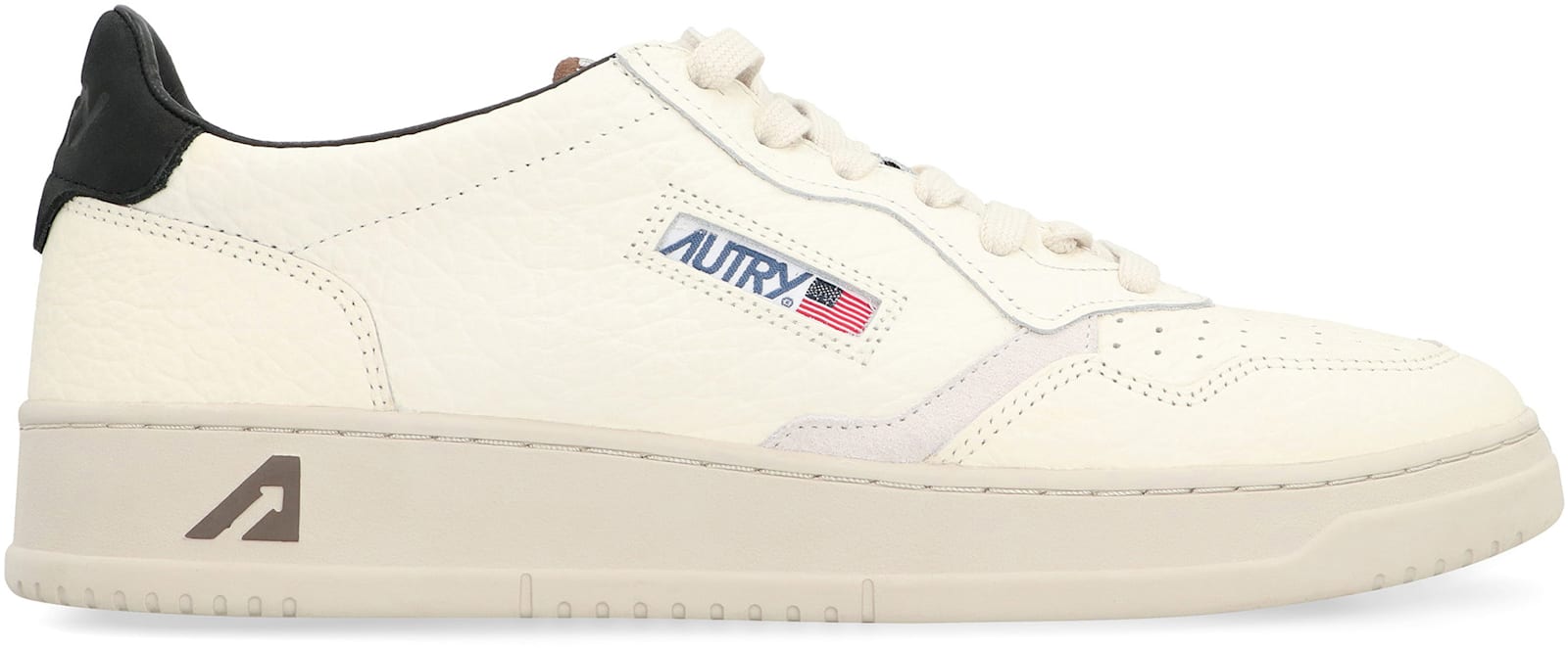 Shop Autry Medalist Leather Low-top Sneakers In White