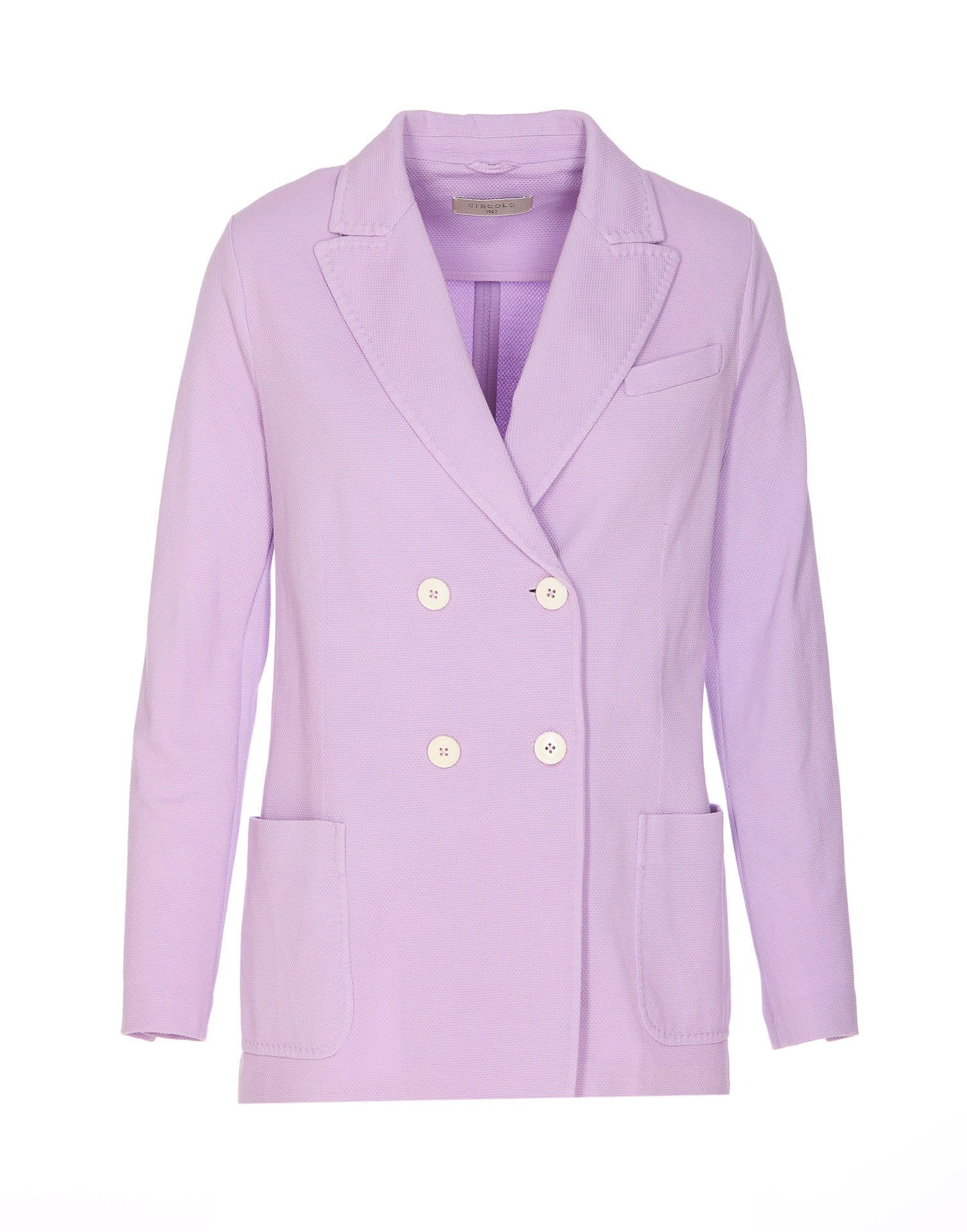 Shop Circolo 1901 Oxford Jacket In Purple