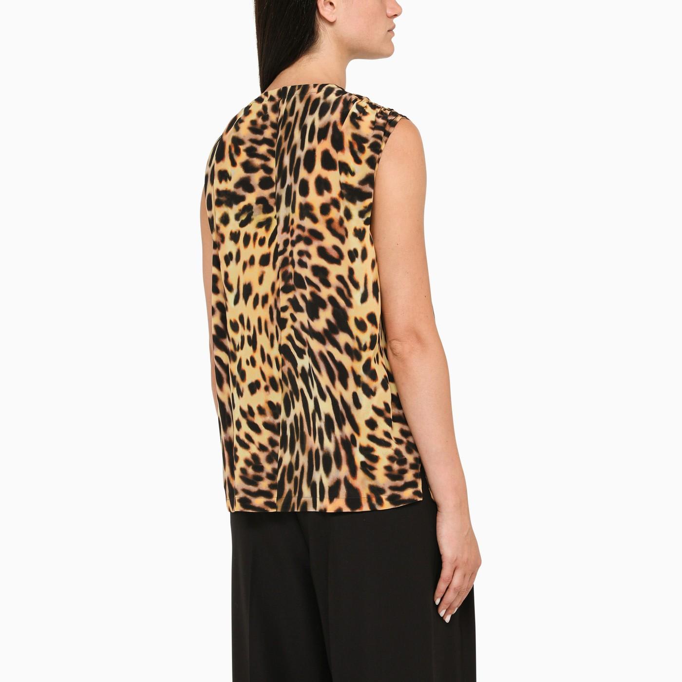 Shop Stella Mccartney Cheetah-print Top In Animalier