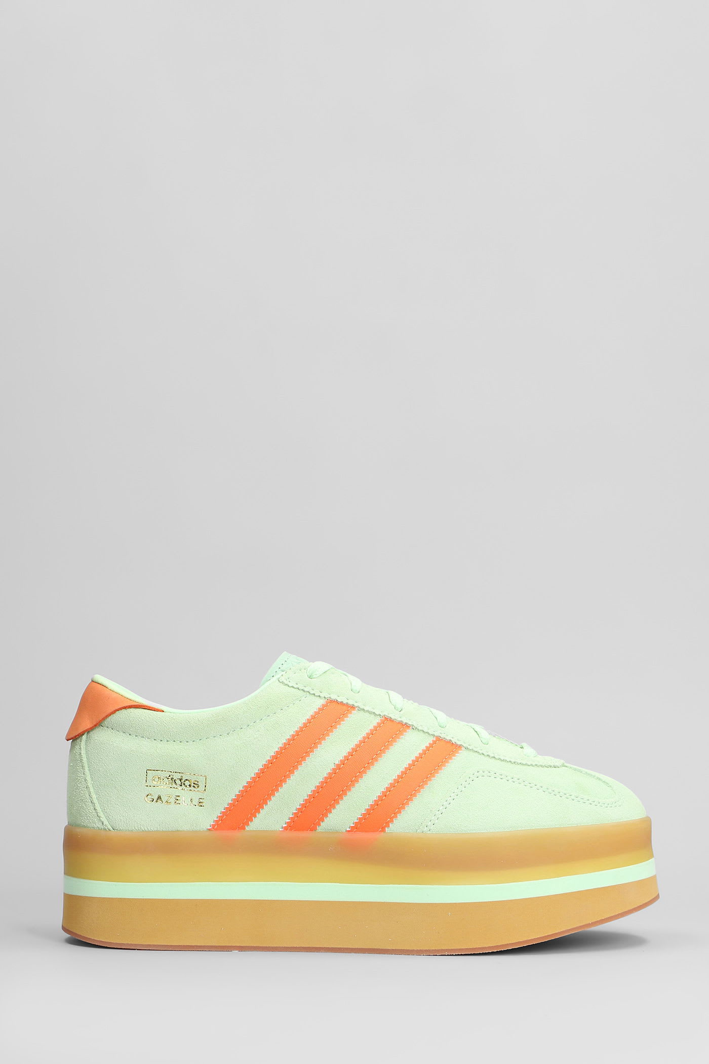 Adidas Originals Womens Adidas Gazelle Stack Suede Low-top Trainers In Multi