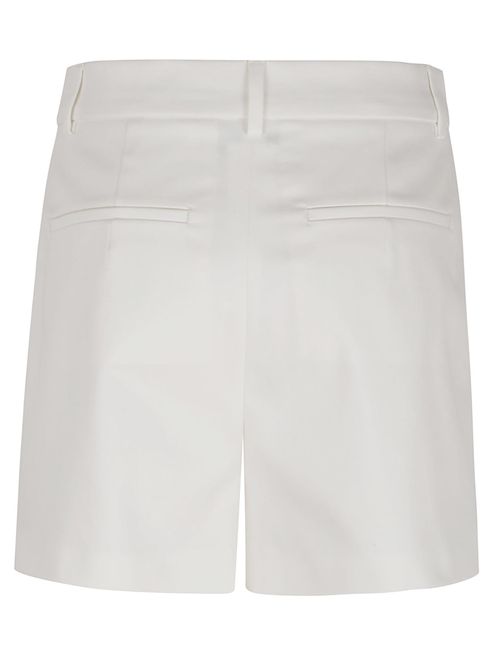 Sportmax Tailored Pleated Shorts Belt Loops In Latte