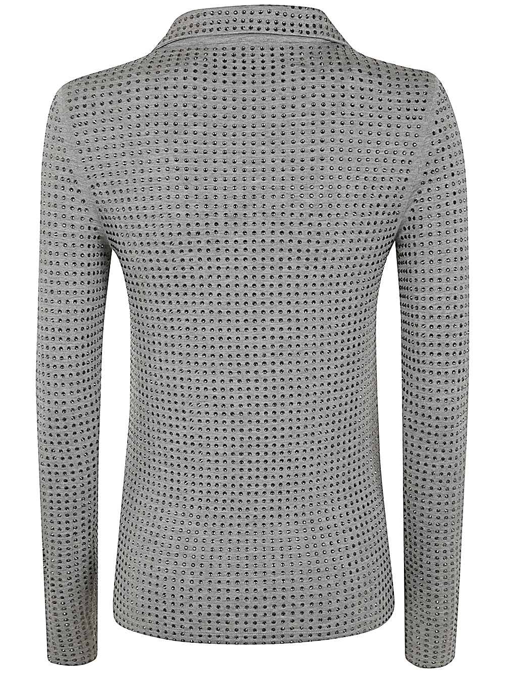 Shop Pinko Kooser Jersey Polo Shirt In Grey