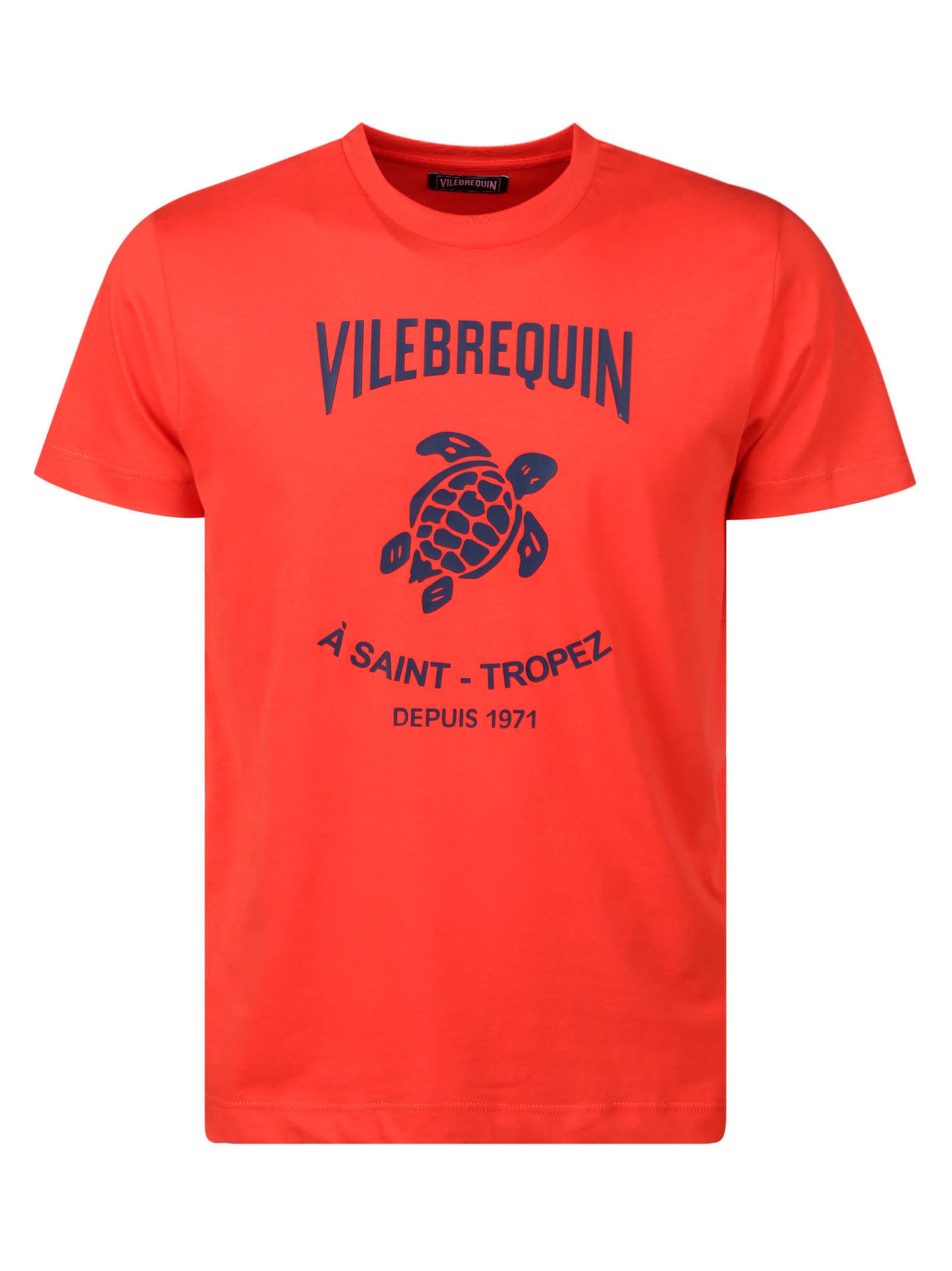 Shop Vilebrequin T-shirt Washed In Rosso Brillante