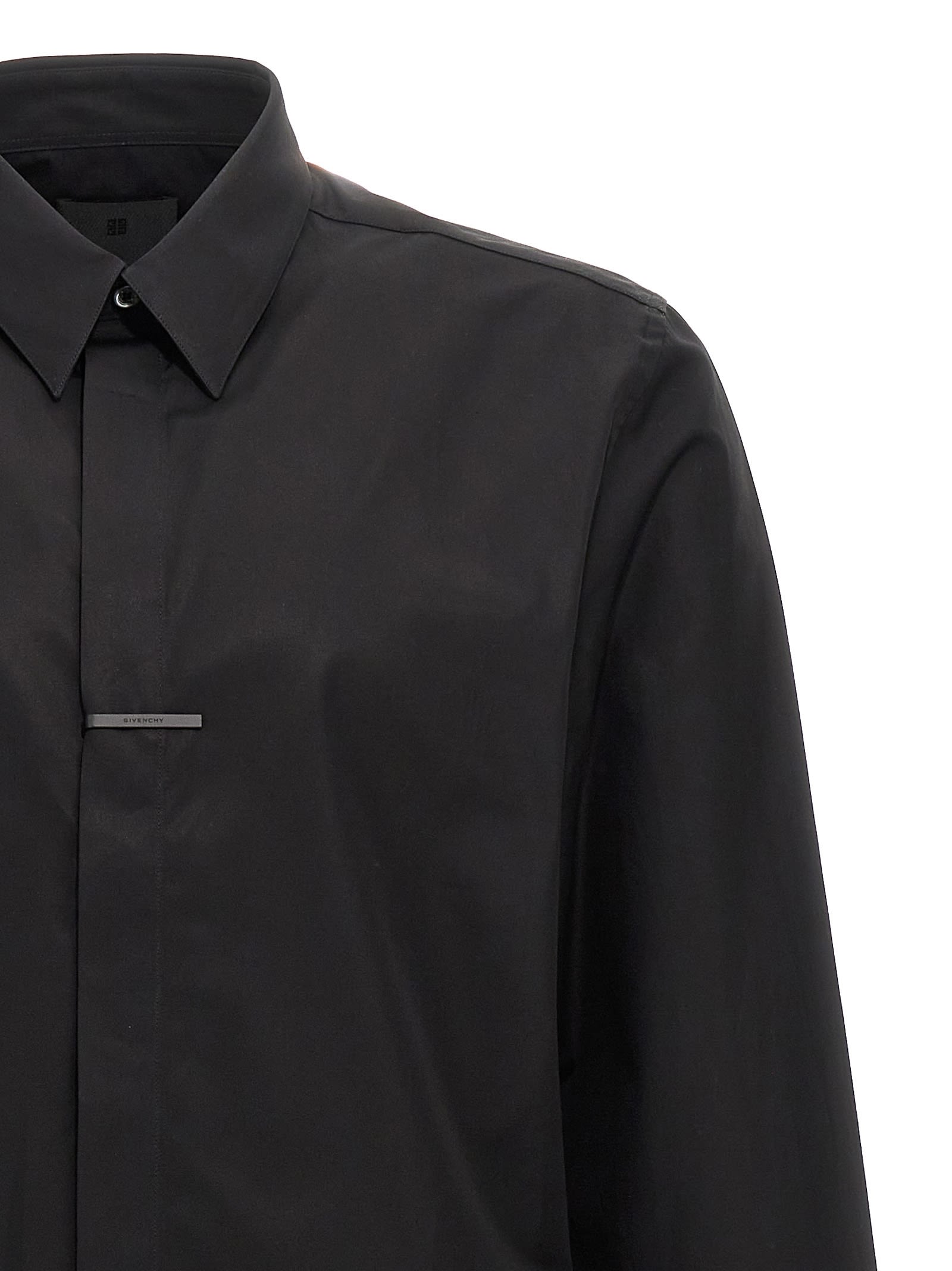 Shop Givenchy Metal Clip Shirt In Black