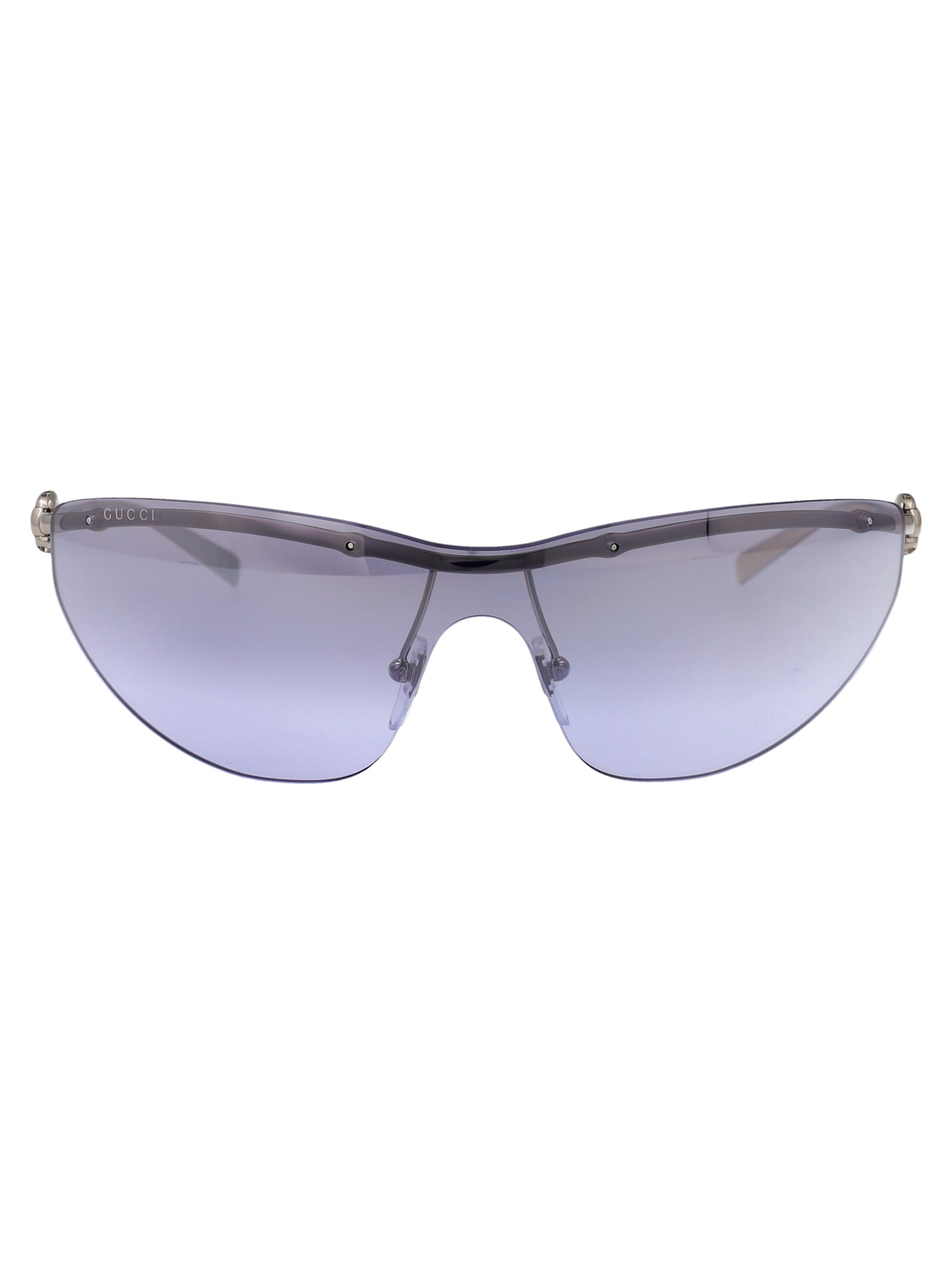 Gucci Sunglasses In Silver-silver-violet