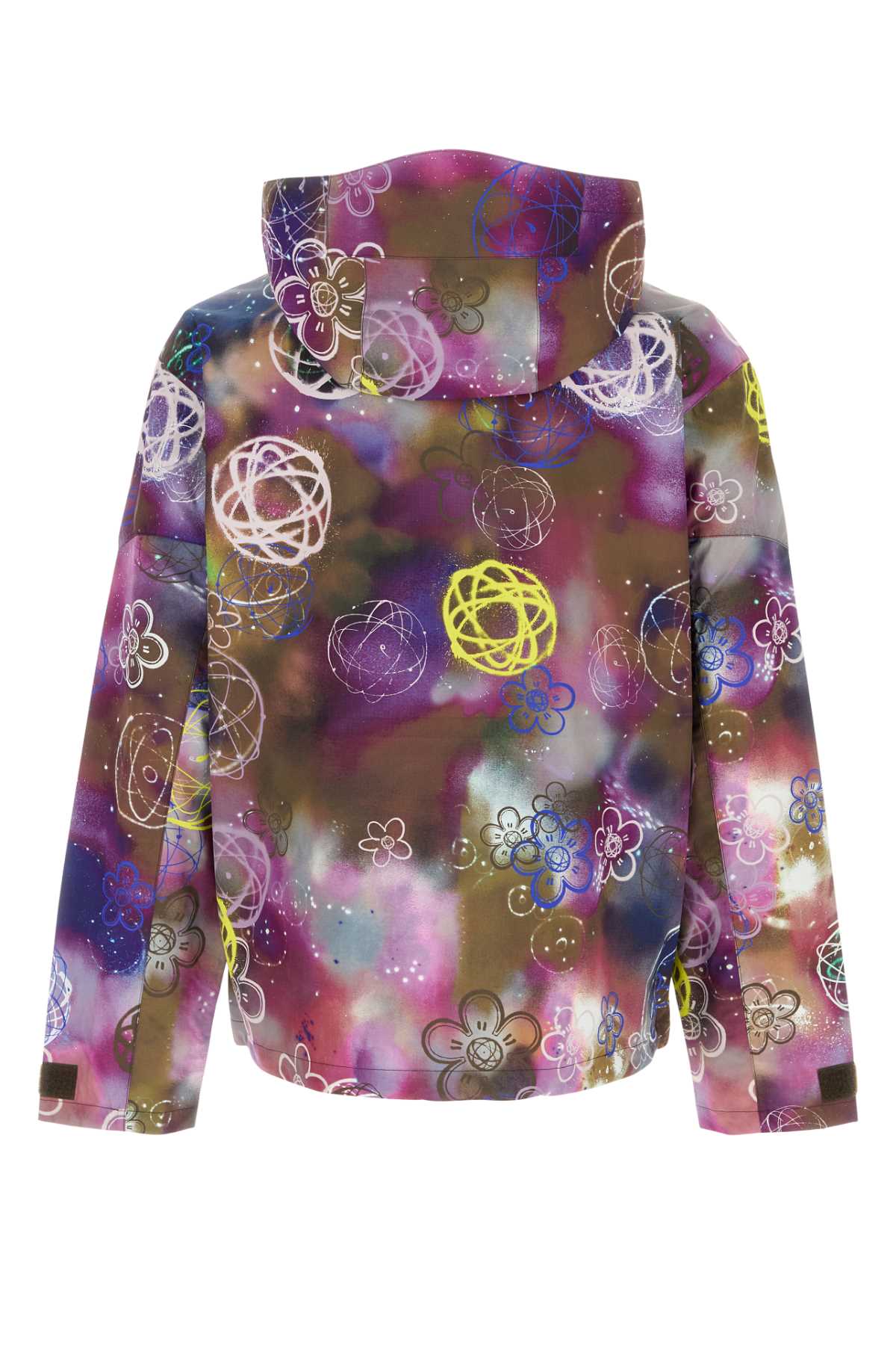Kenzo Floral-print Hooded Jacket In Multi