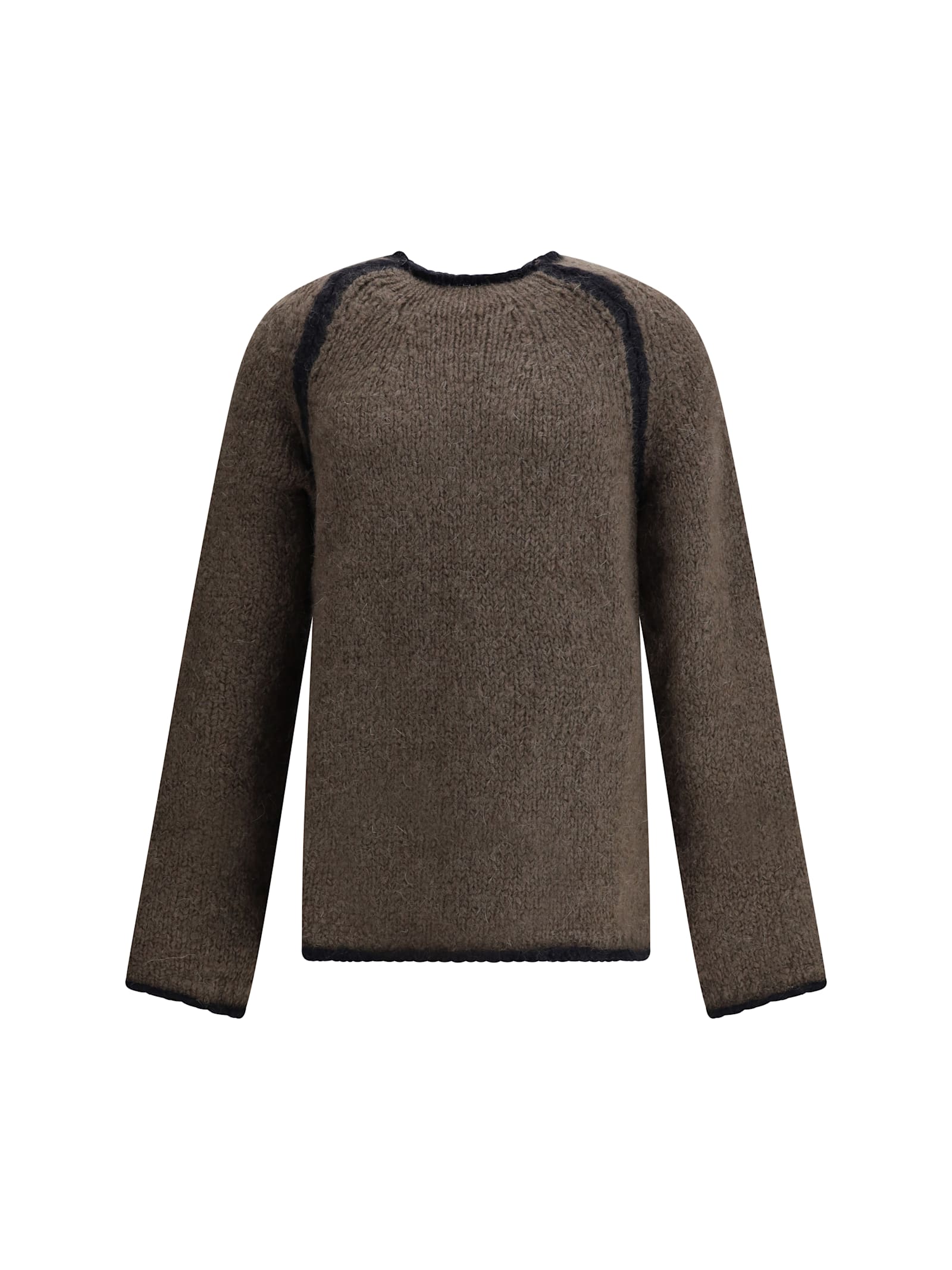Our Legacy Soft Durable Knitwear Contrast Trim In Green