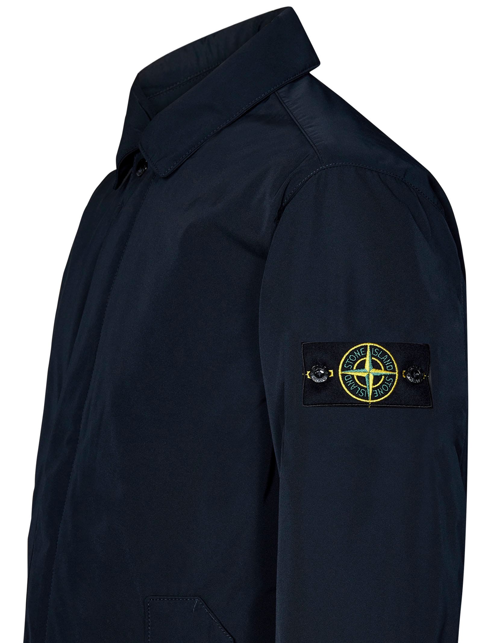 Shop Stone Island Jacket In Blue