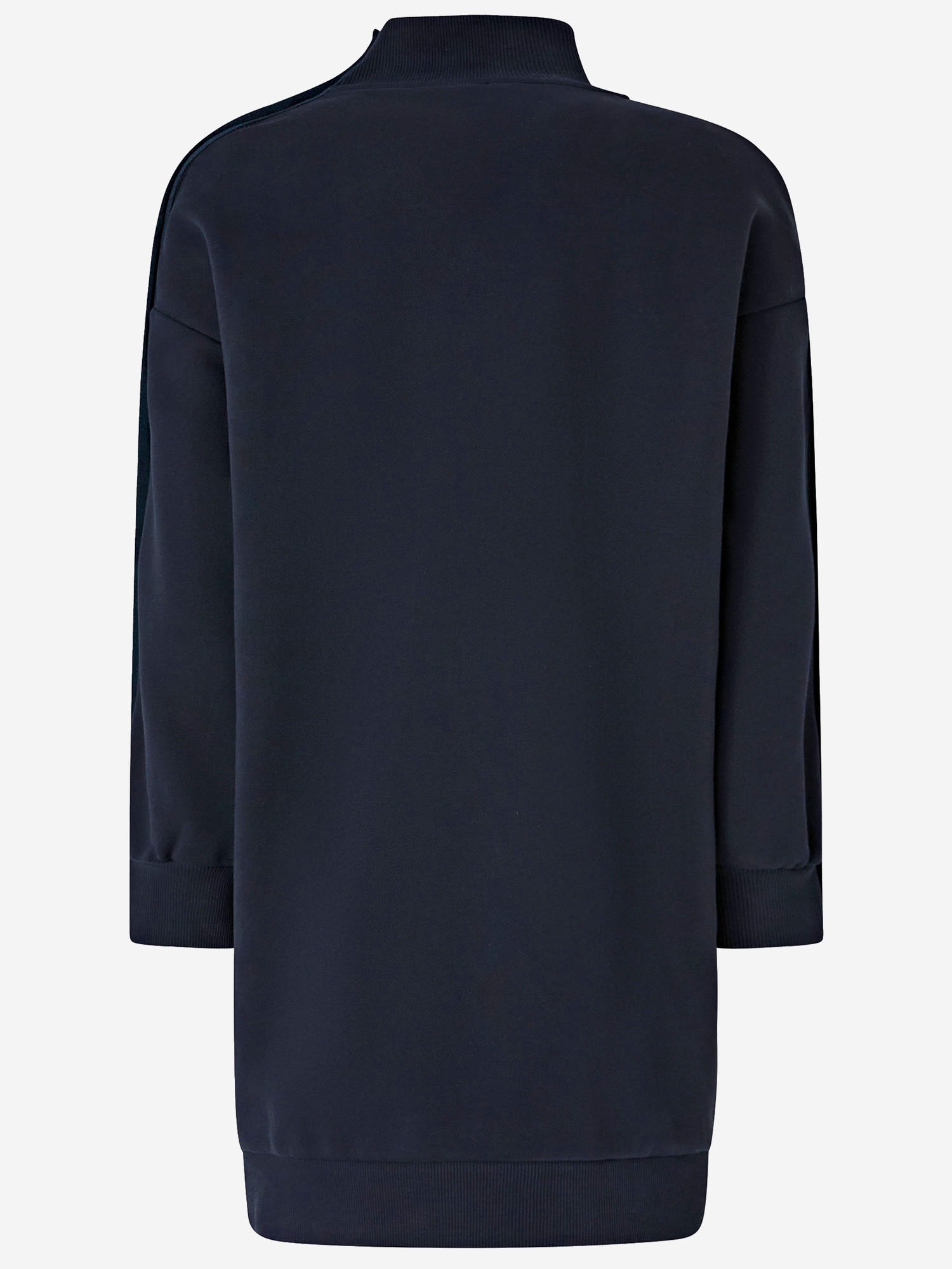 Pinko Button-detailed High-neck Mini Dress In Blue