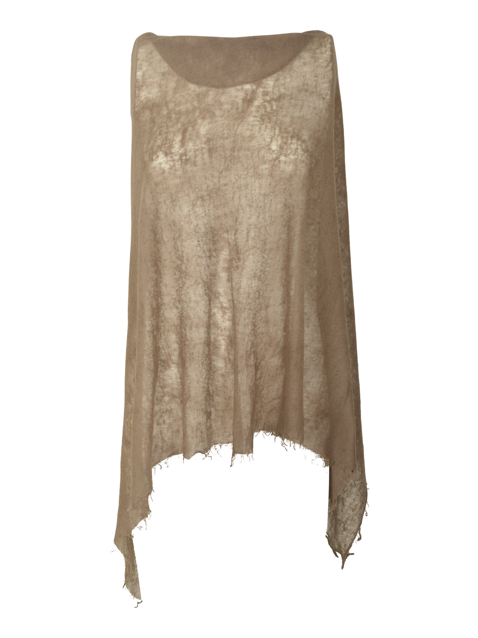 Shop Mirror In The Sky Semi Felted Poncho In Habano