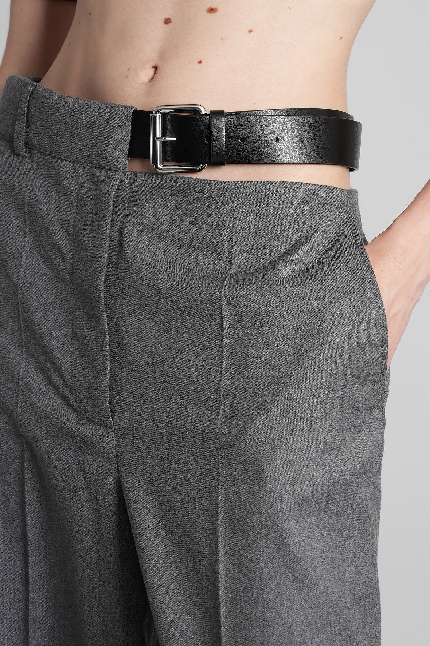 Stella Mccartney Pants In Grey Polyester In Gray