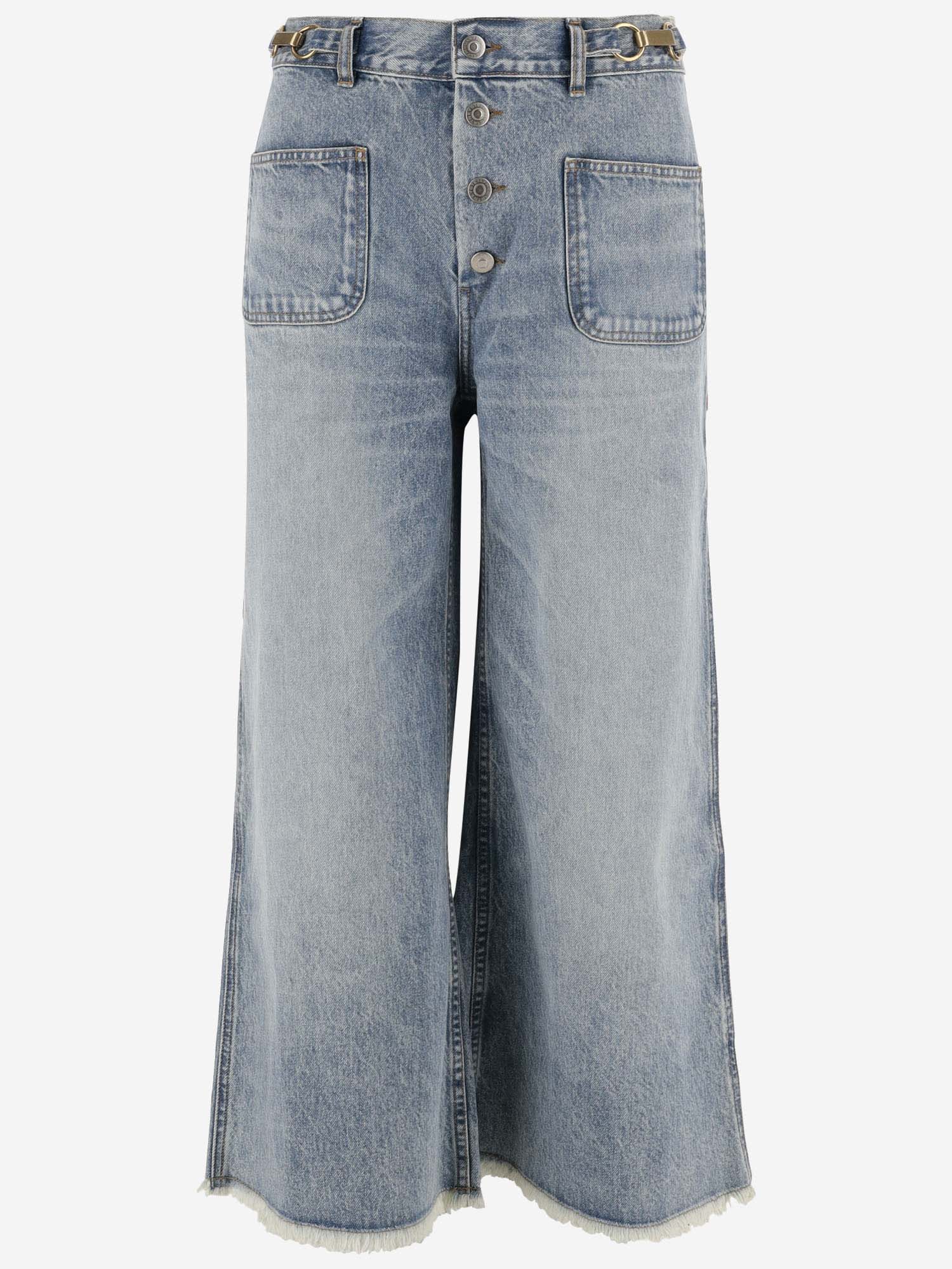 Shop Stella Mccartney Cotton Denim Jeans