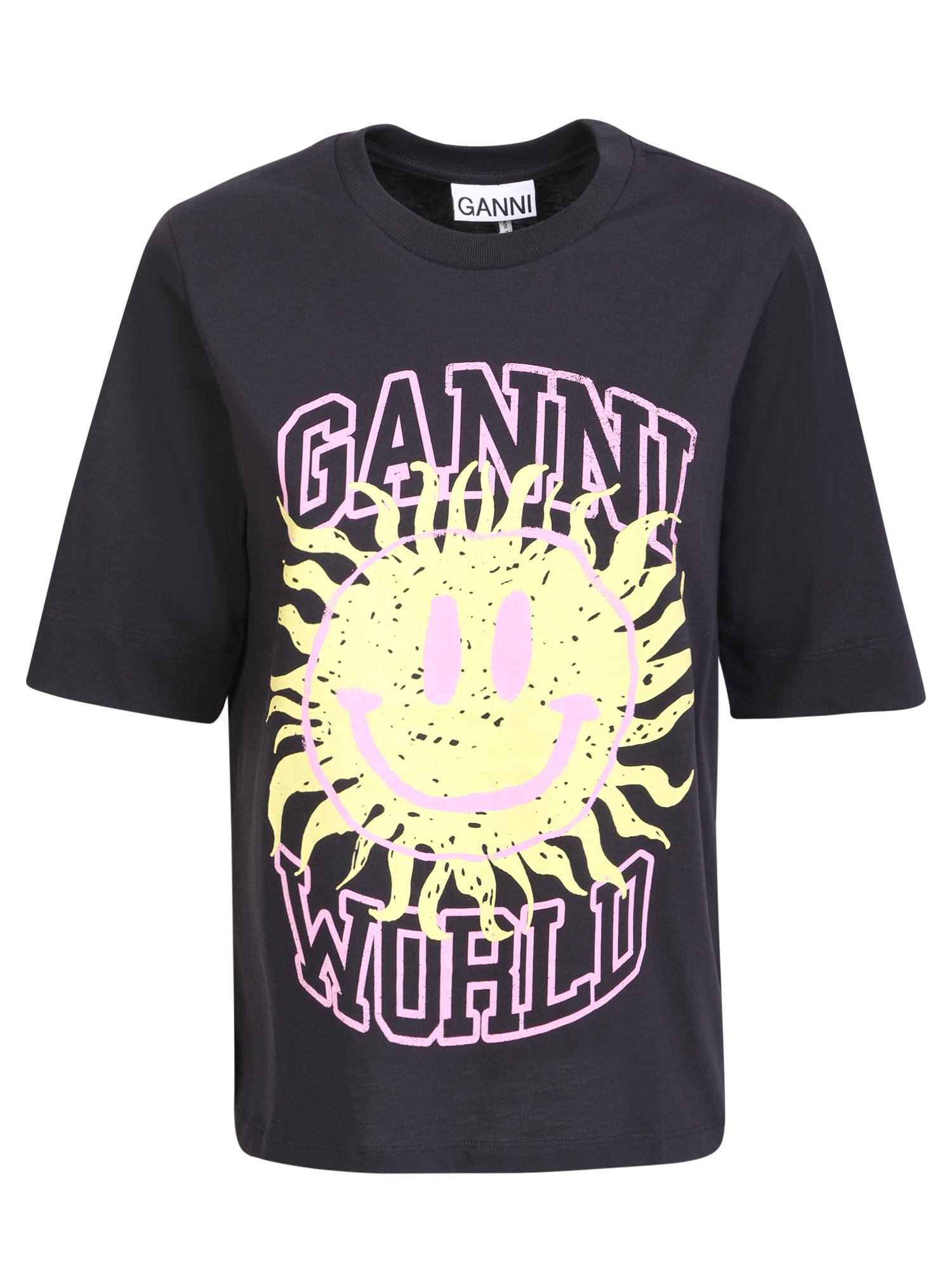 Ganni Smile Print T-shirt
