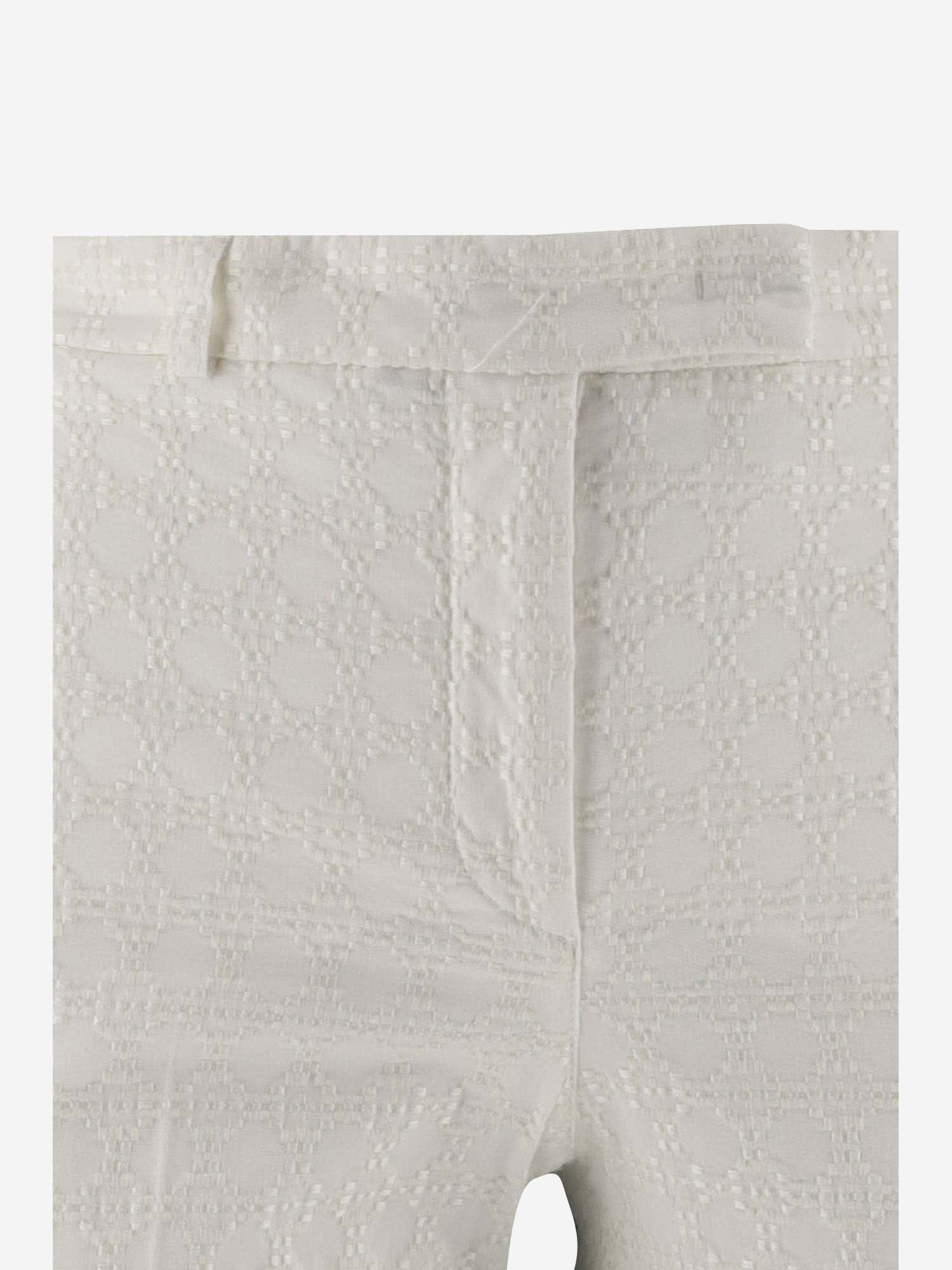 Shop Ql2 Stretch Cotton Pants In White